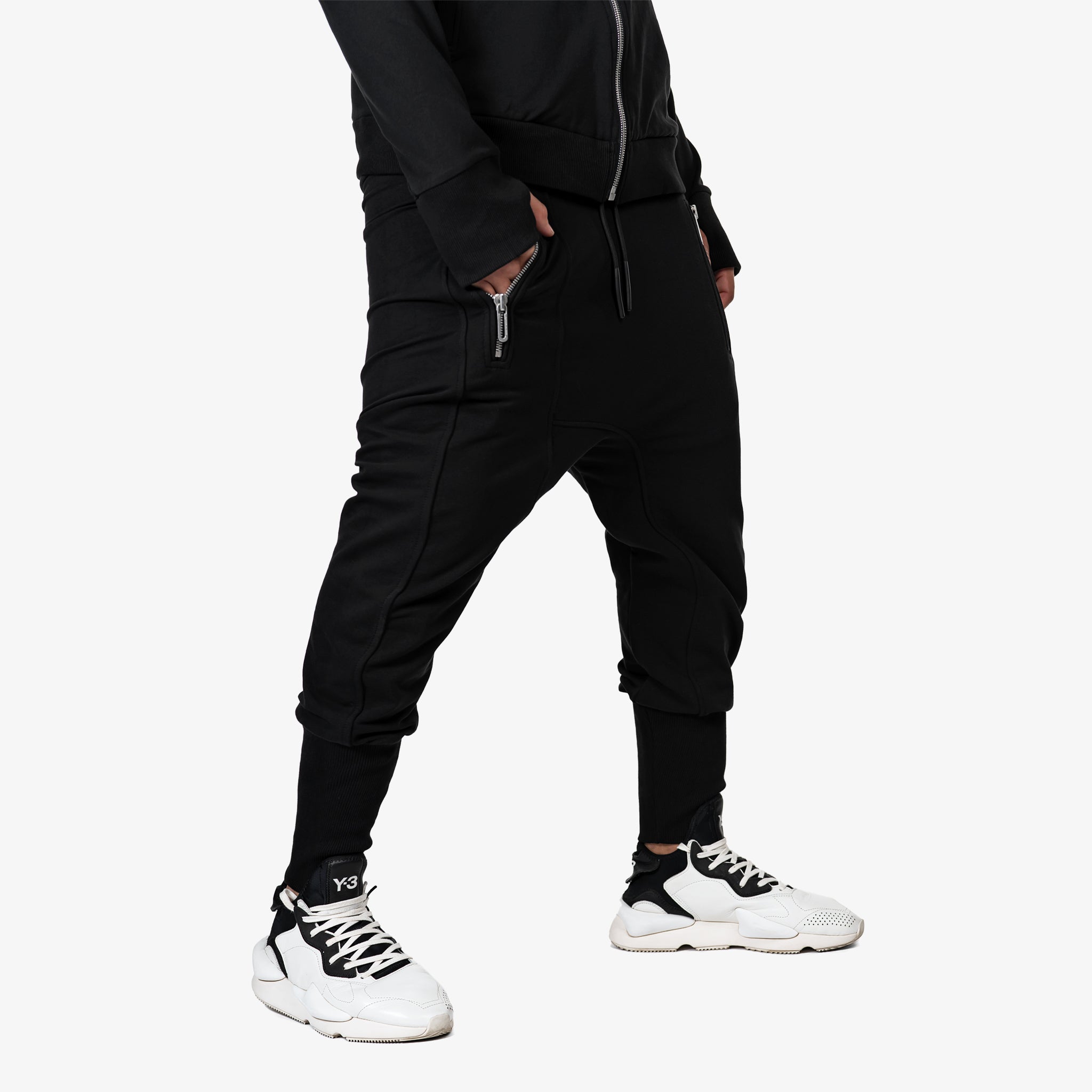 Zipper jogger pants - P14121