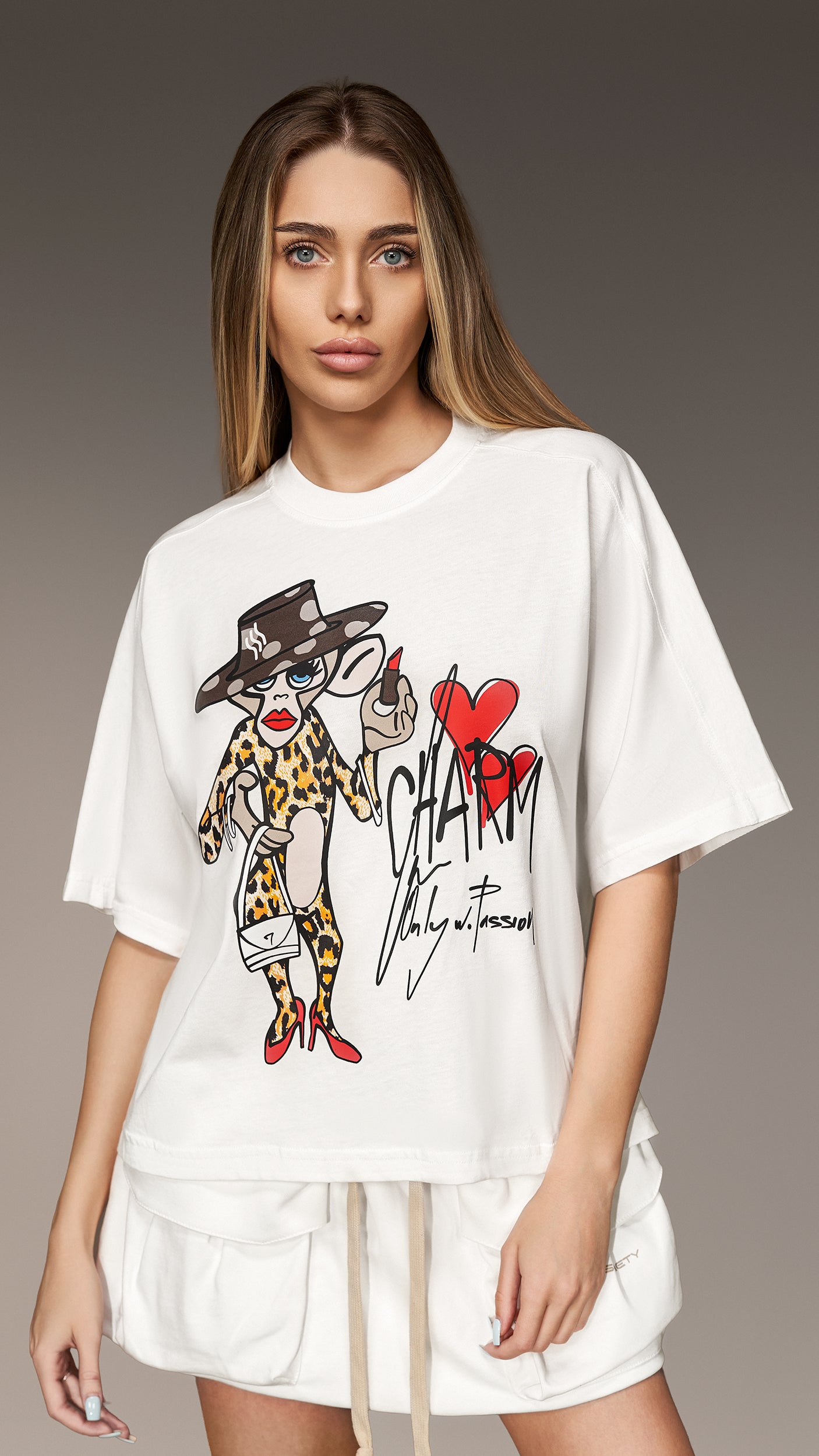 T-shirt "Charm Only w. Passion" - T26392