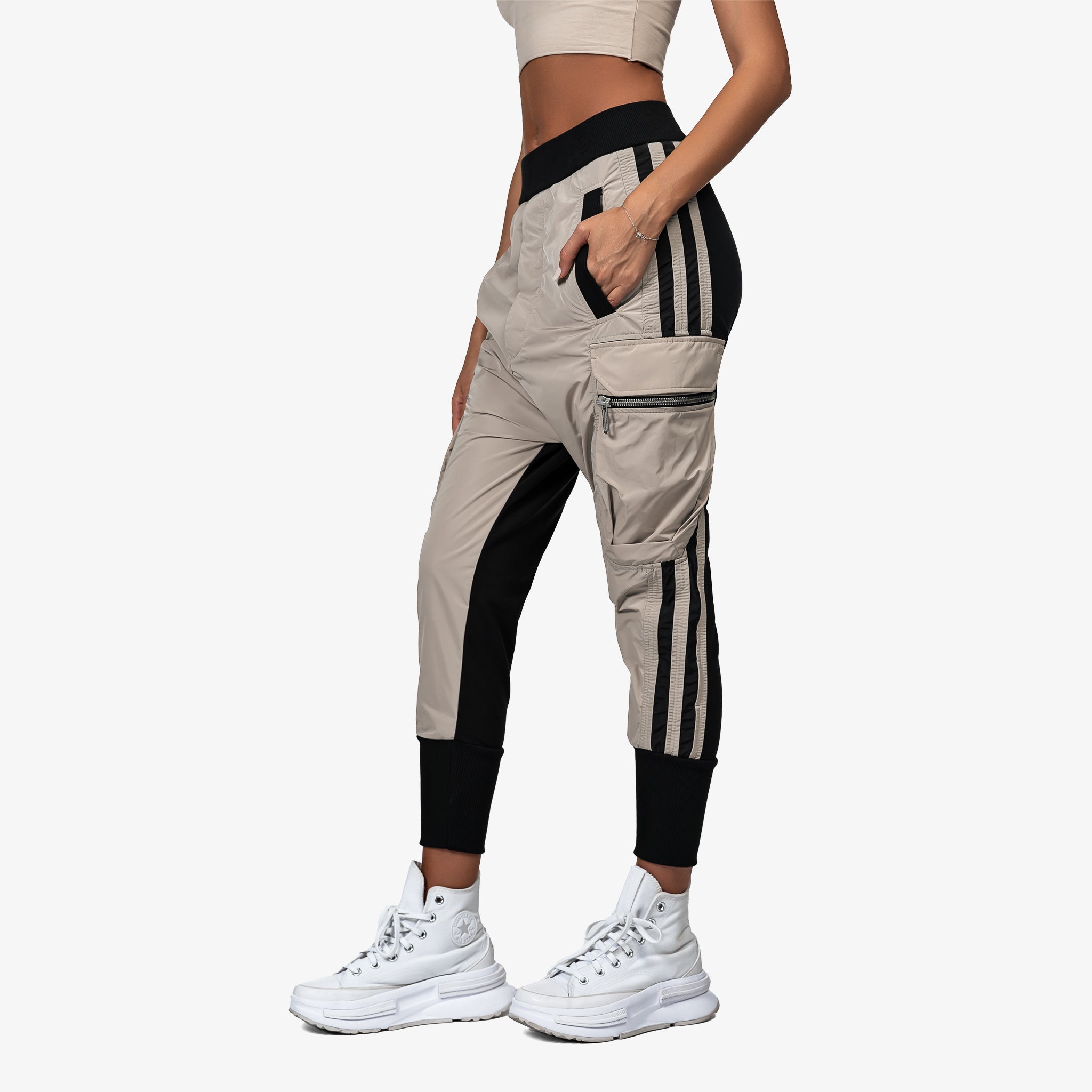 Stripes cargo pants - P24801