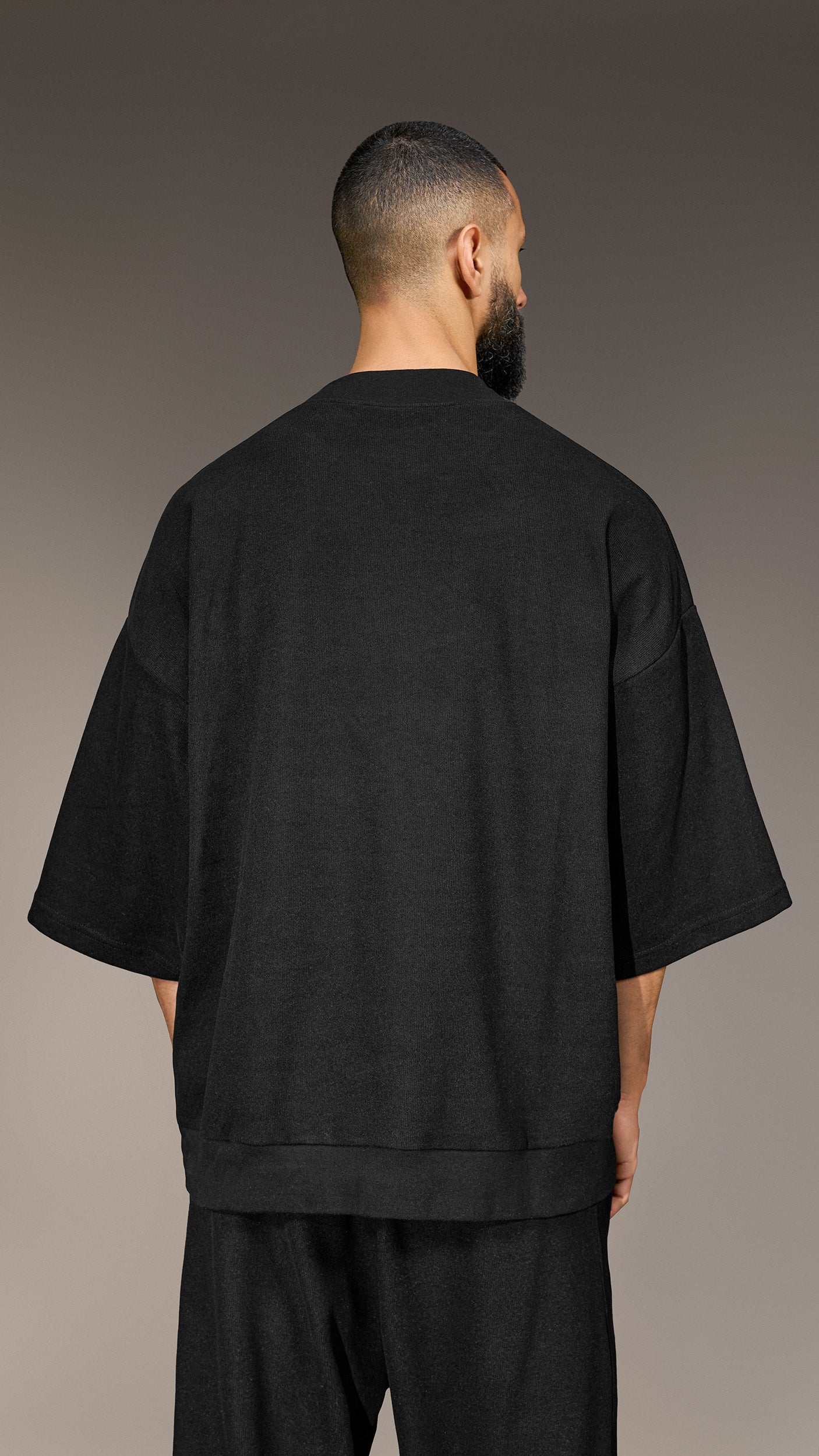 Tricou Oversized cu Tiv Elastic - T16058