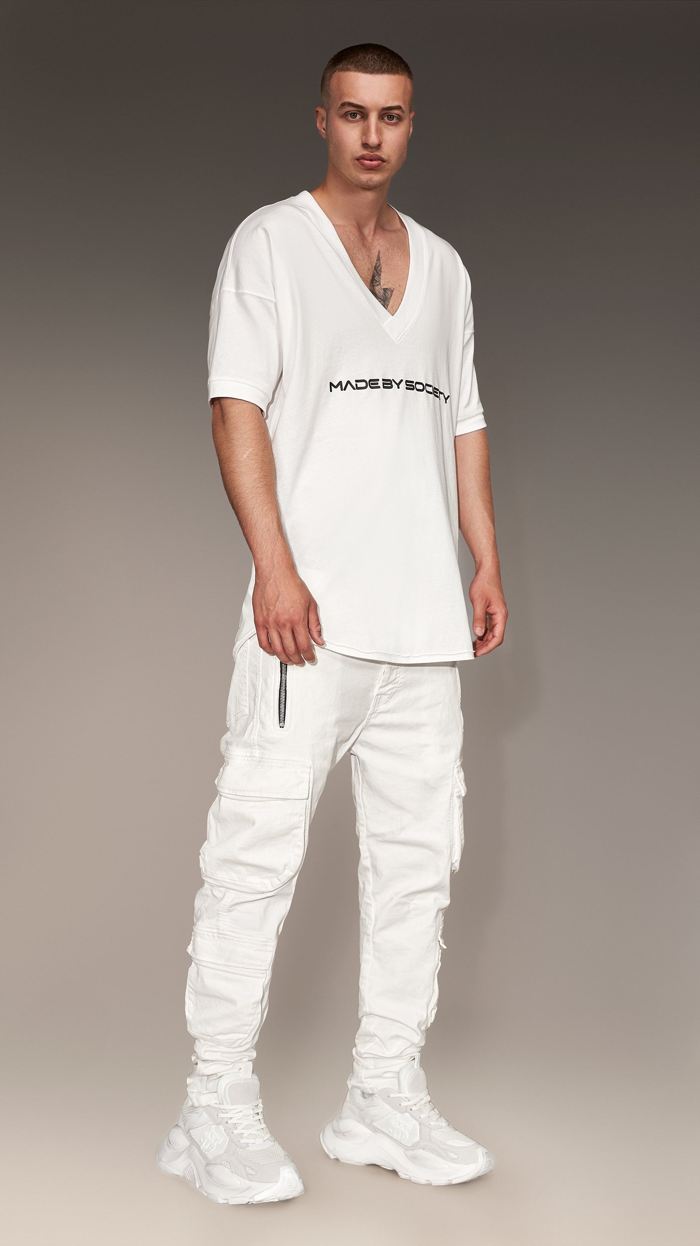 Denim Cargo Pants - P14153