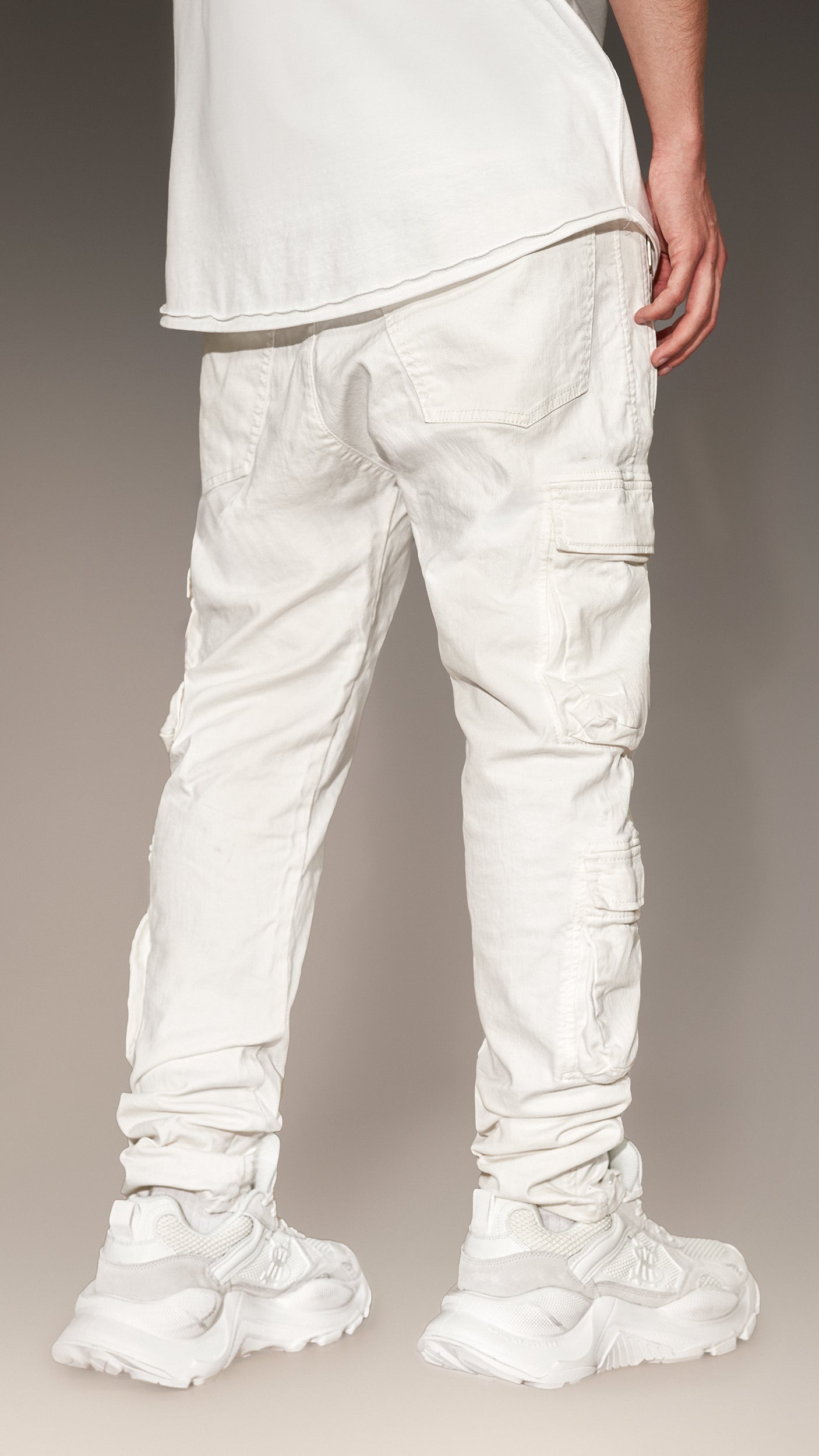 Denim Cargo Pants - P14153