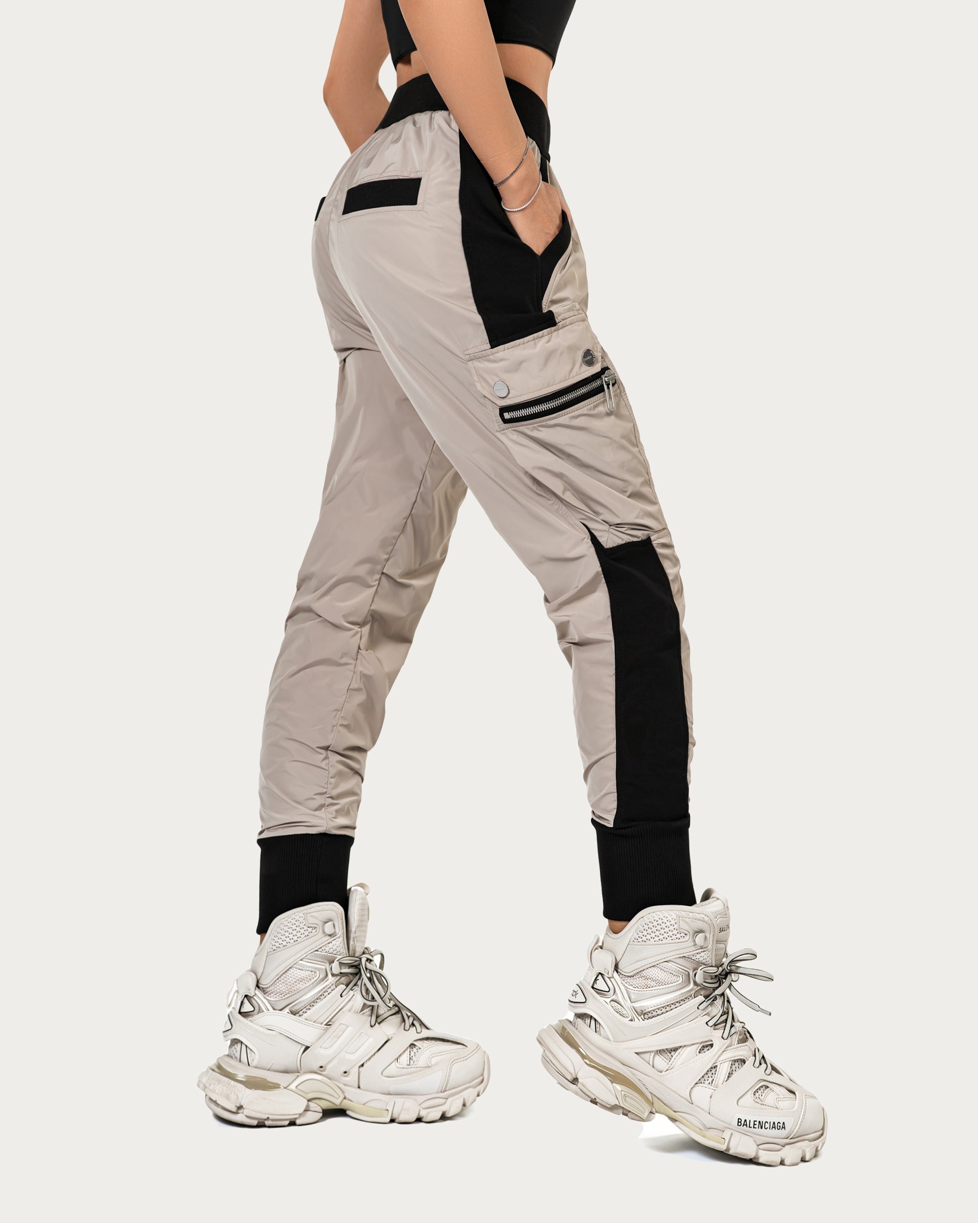 Stripe cargo pants - P24133