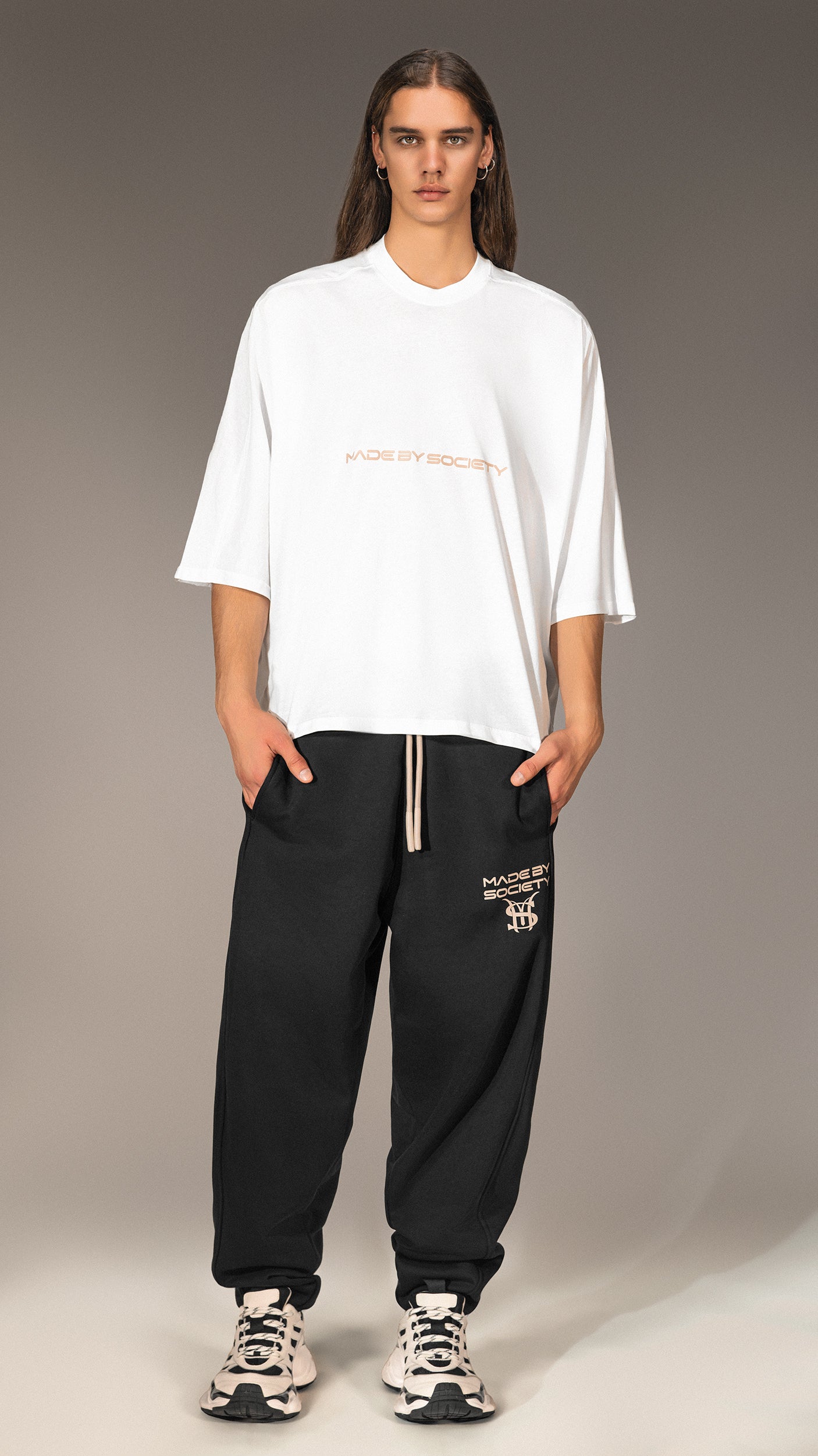 Tricou Oversized "Made By Society" - T15654