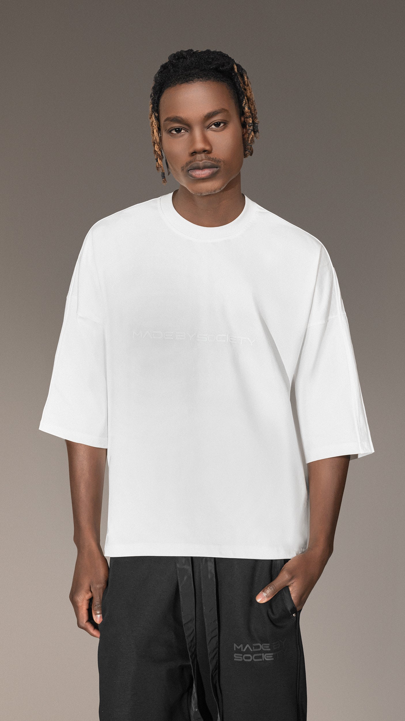 Tricou  Crop Oversized Made by Society - T15781