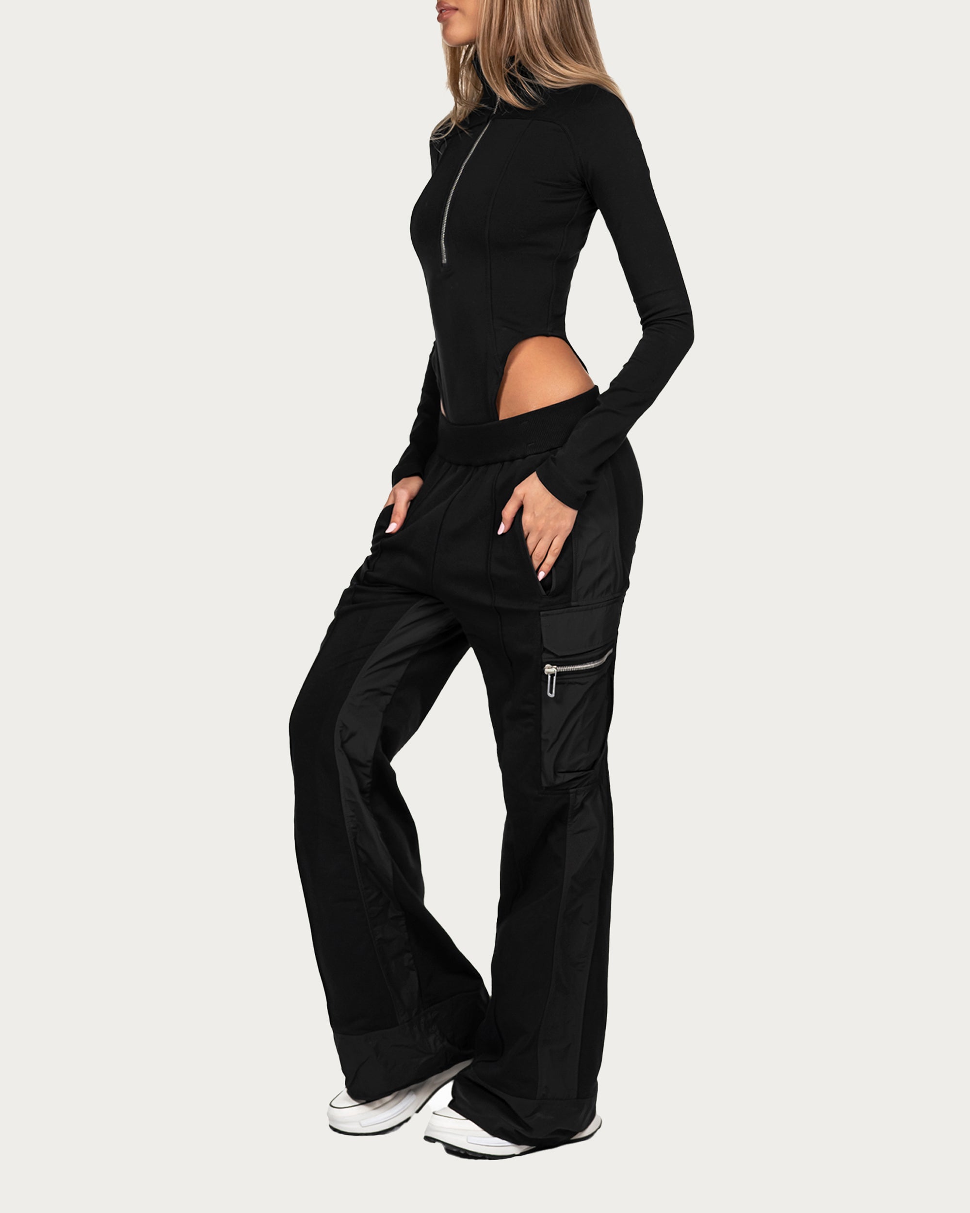 Flare cargo pants - P23810