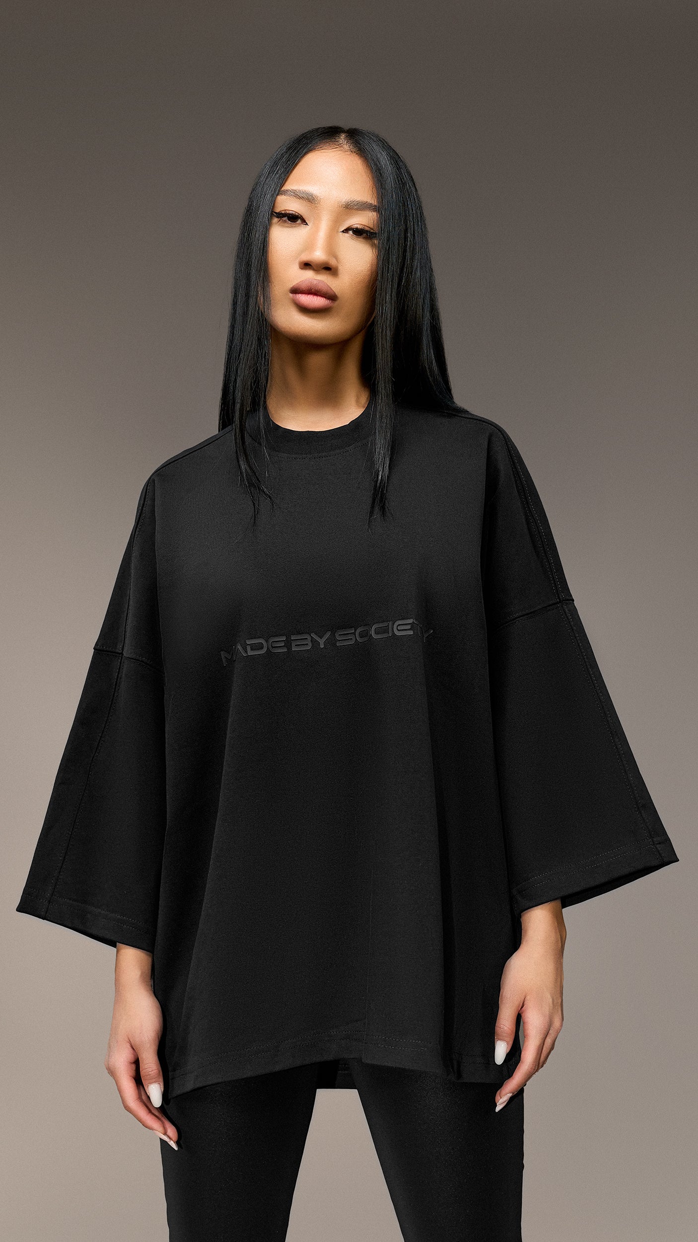 Oversized T-shirt Made By Society - T25868