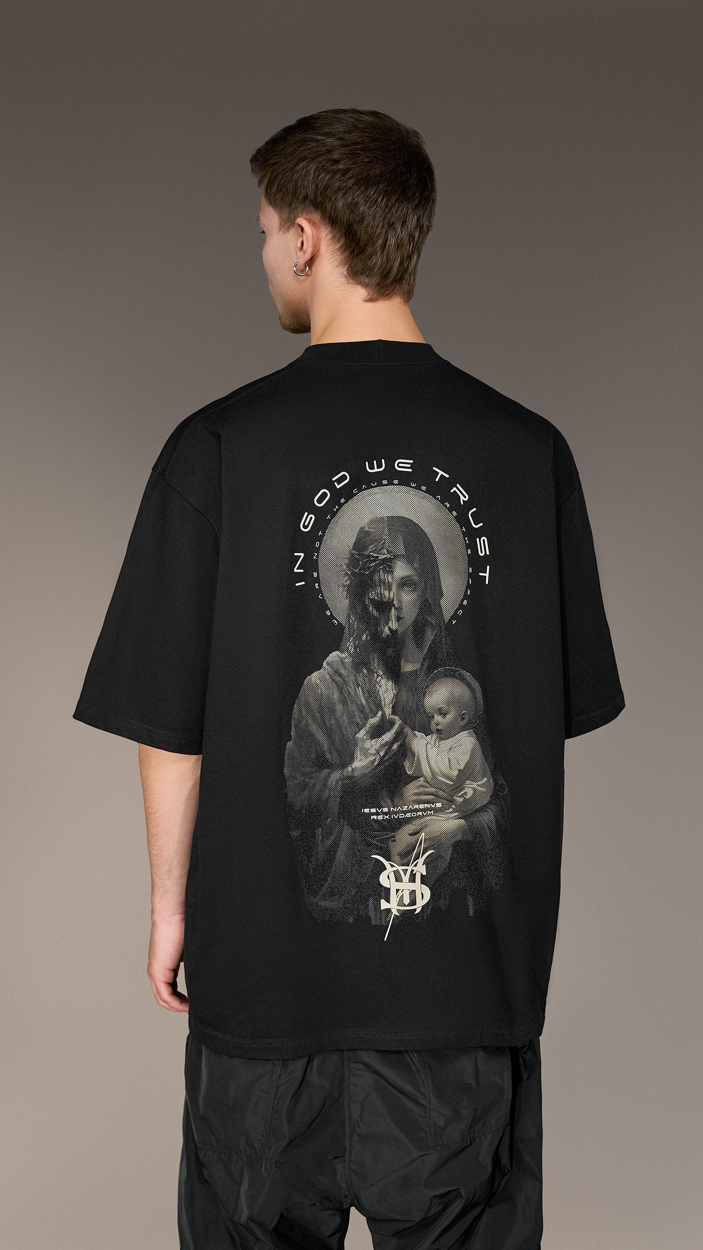 T shirts Men In God We Trust T Shirt Made by Society T15780 The urban collection