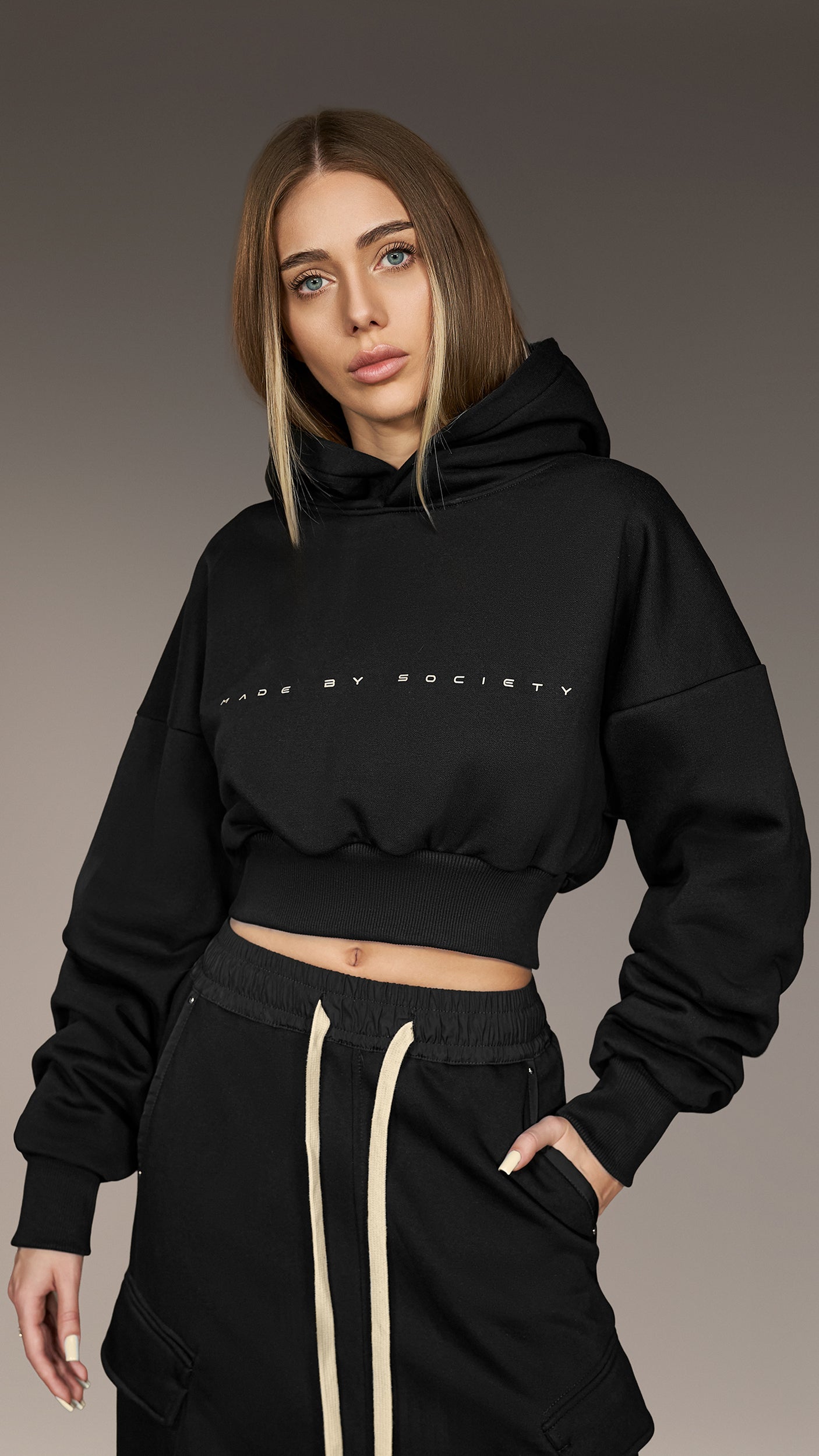 Hanorace femei Hanorac crop - H26595 - Colectia urbana