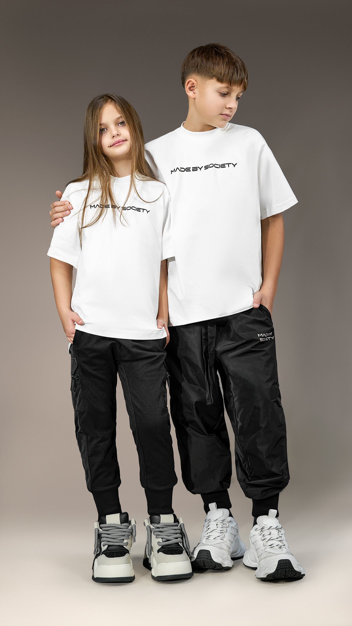 Oversized T-Shirt "Made by Society" Panda - T35946