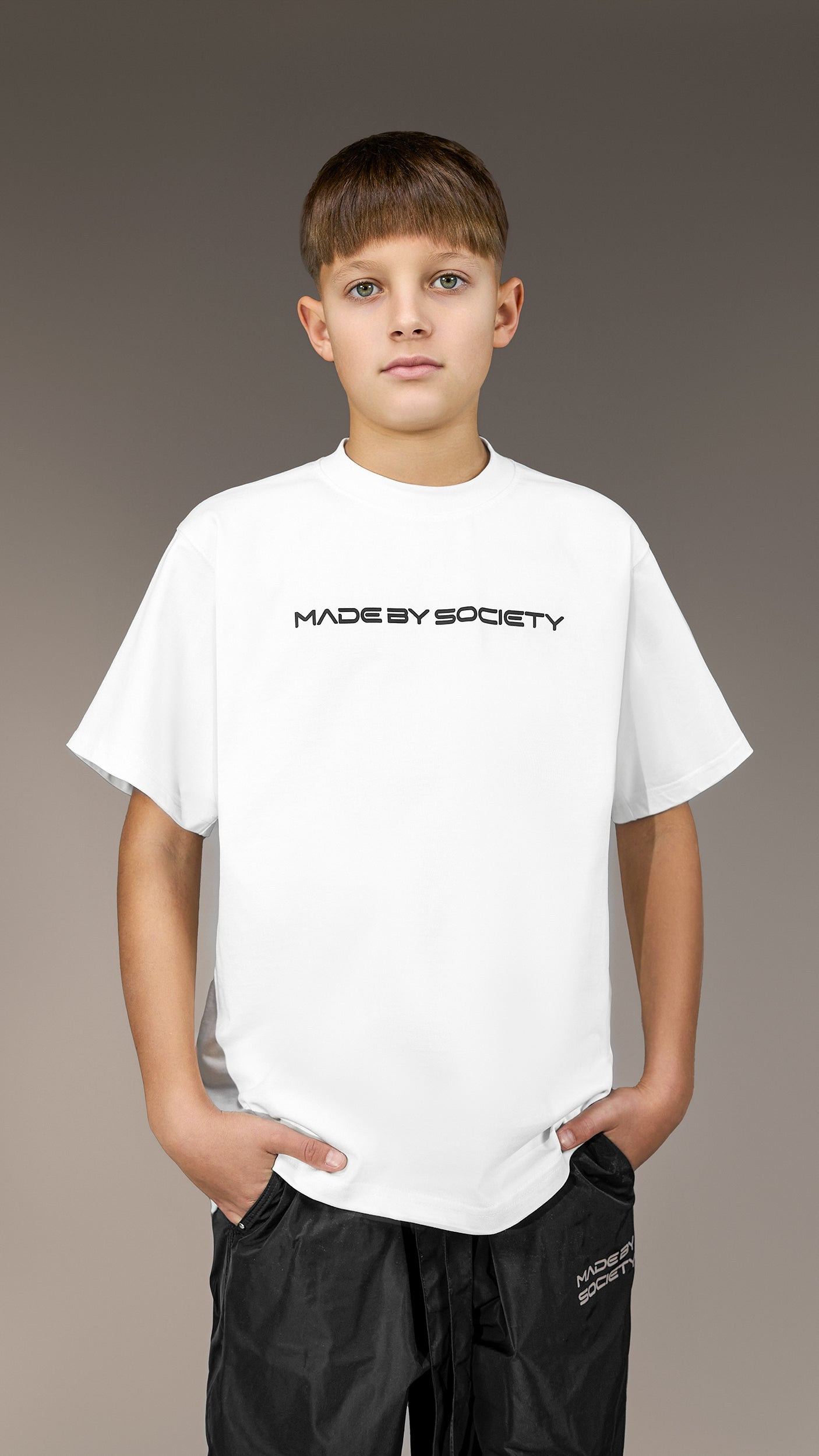 Oversized T-Shirt "Made by Society" Panda - T35946