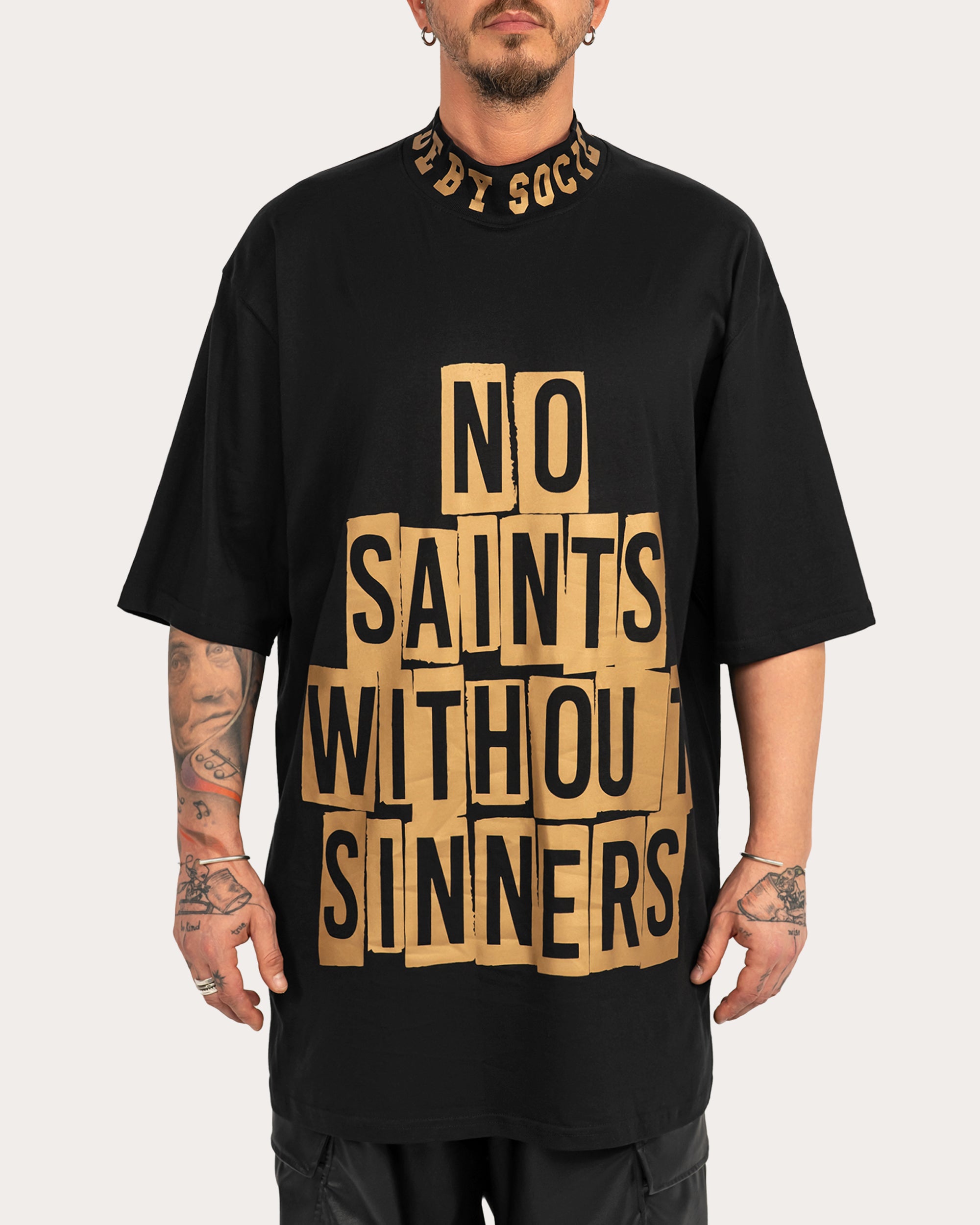 T shirts Men No saints t shirt T15124 The urban collection