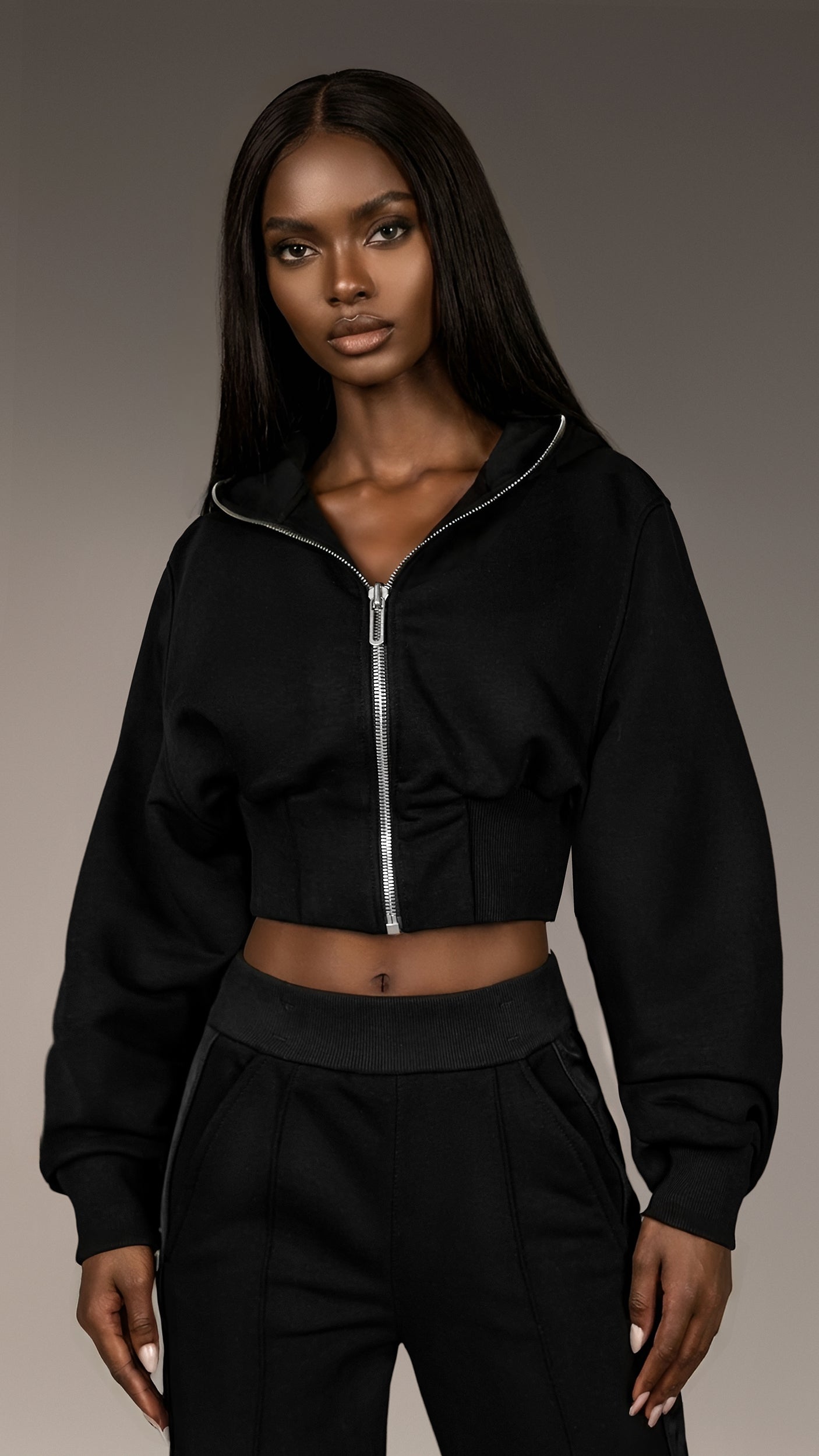 Hanorace femei Hanorac crop - H26595 - Colectia urbana