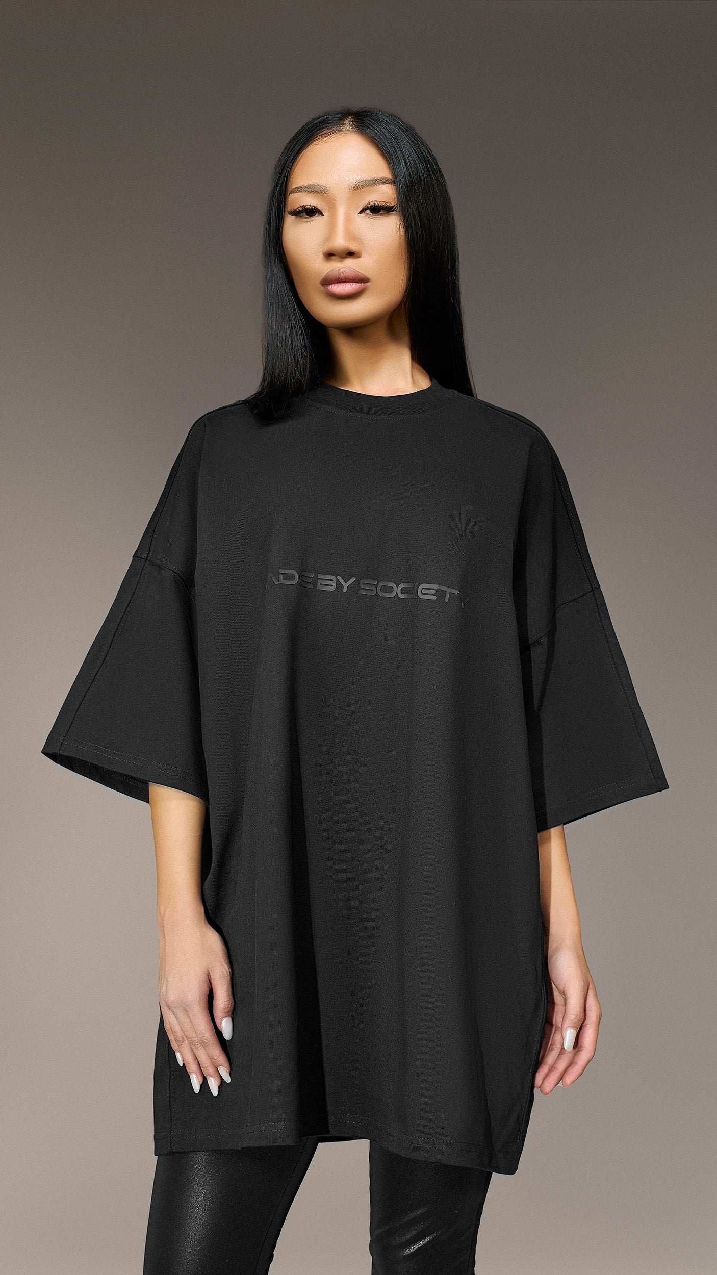 Tricou Oversized "Made by Society" - T25869