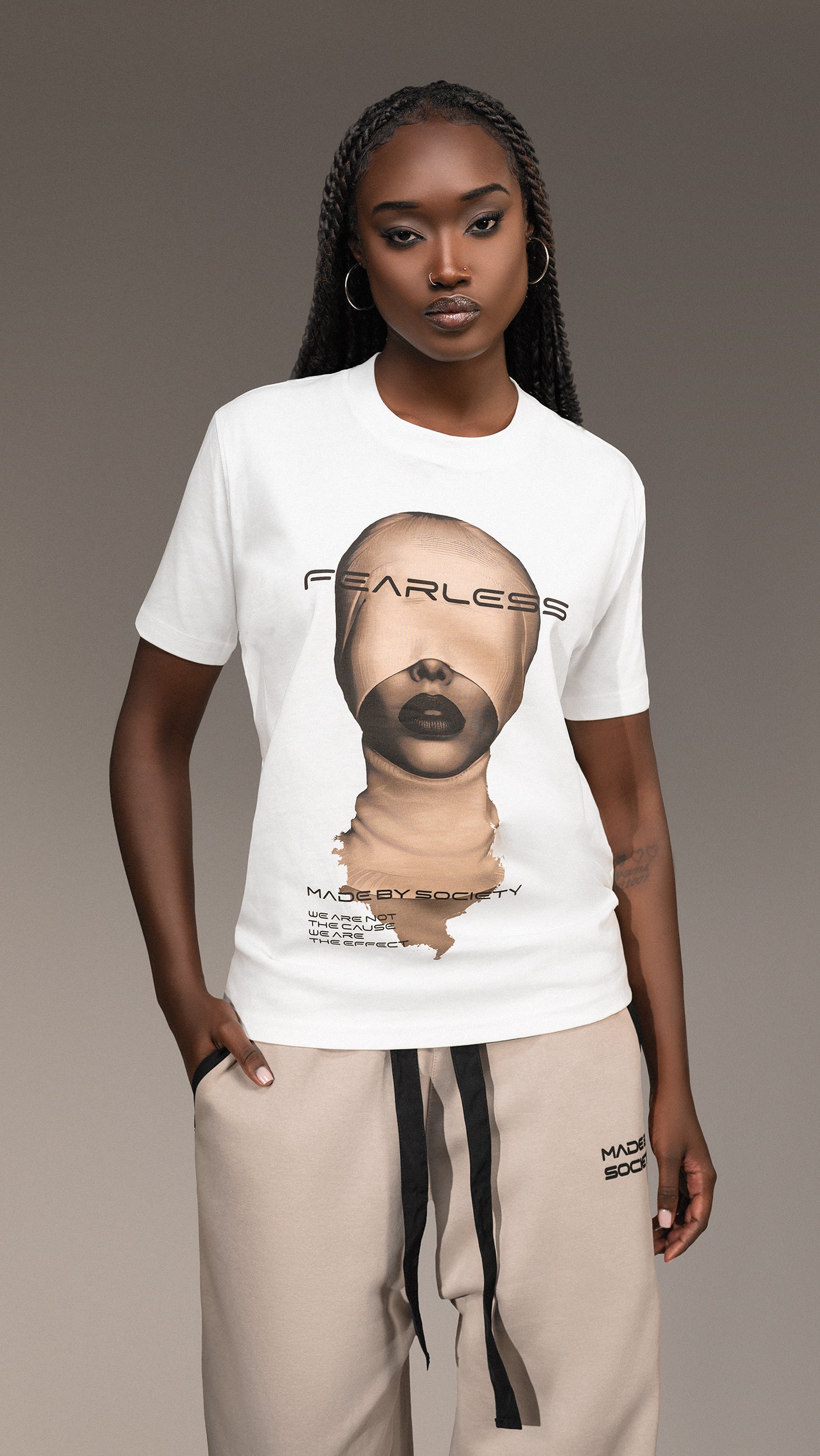 Tricou „Fearless” Made By Society - T25417