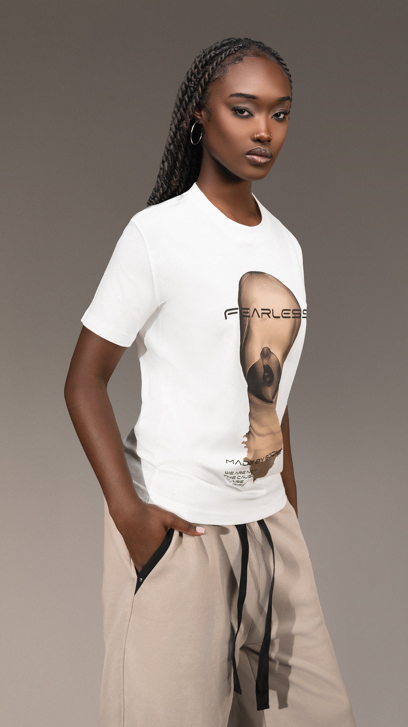 Tricou „Fearless” Made By Society - T25417