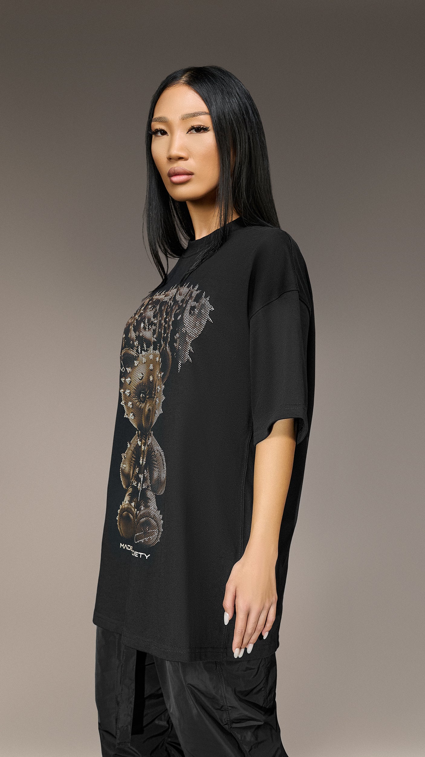 Oversized "Made by Society" T-Shirt - T25893