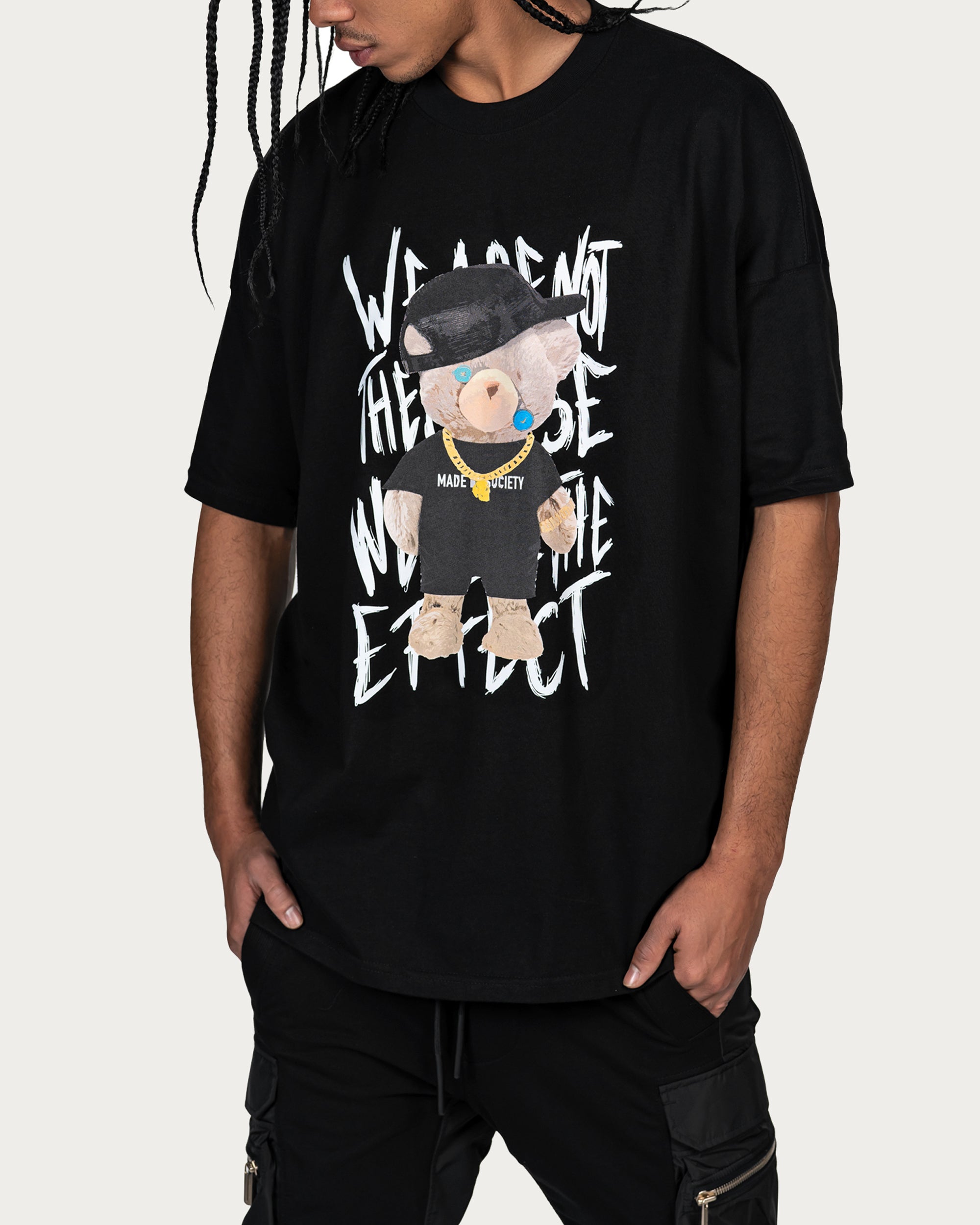 Made by society bear t-shirt - T13375