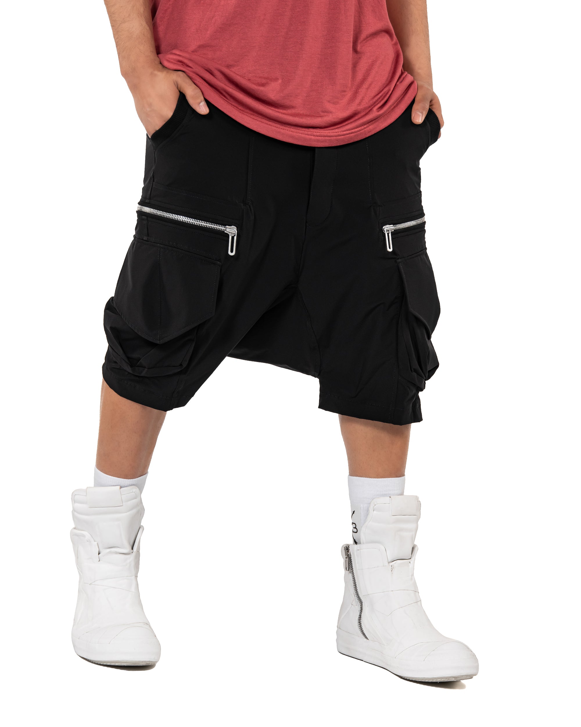 Zip cargo shorts - B11827
