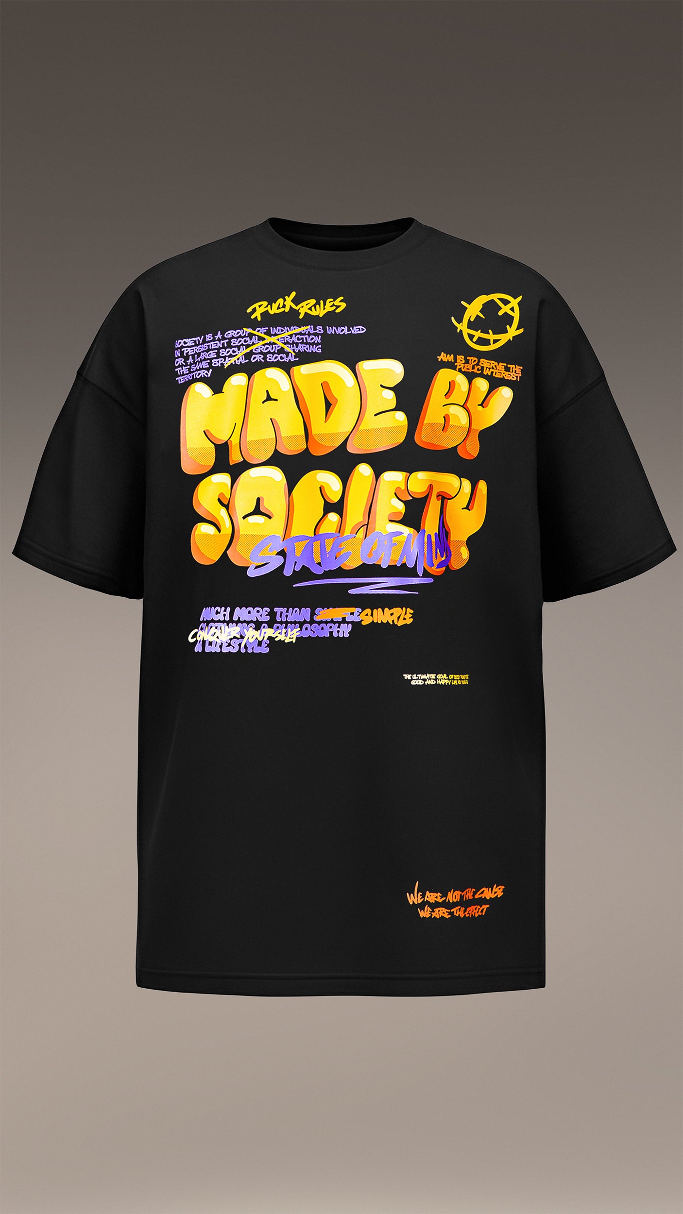 Color patch t-shirt - T14304
