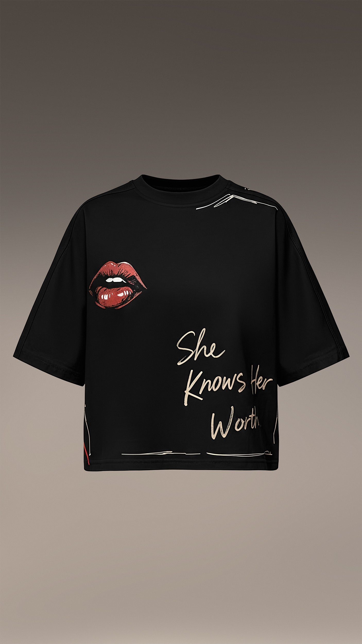 Tricou "She Knows Her Worth” - T26991