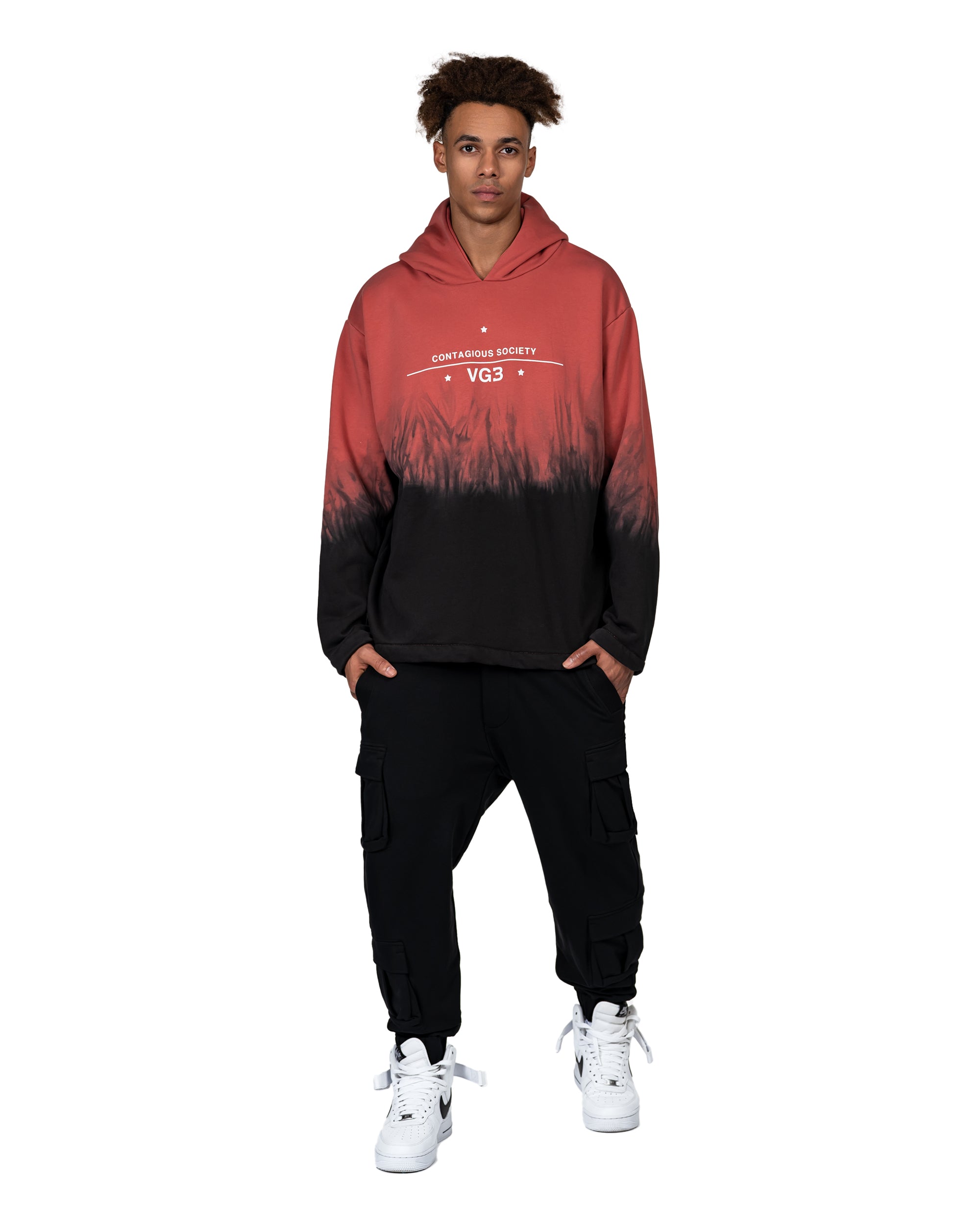 Burnt contagious society hoodie - H12300