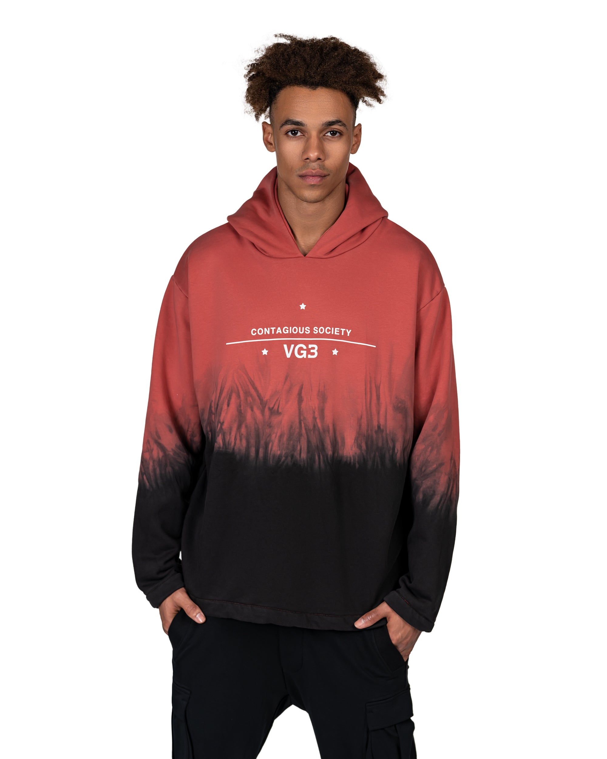 Burnt contagious society hoodie - H12300