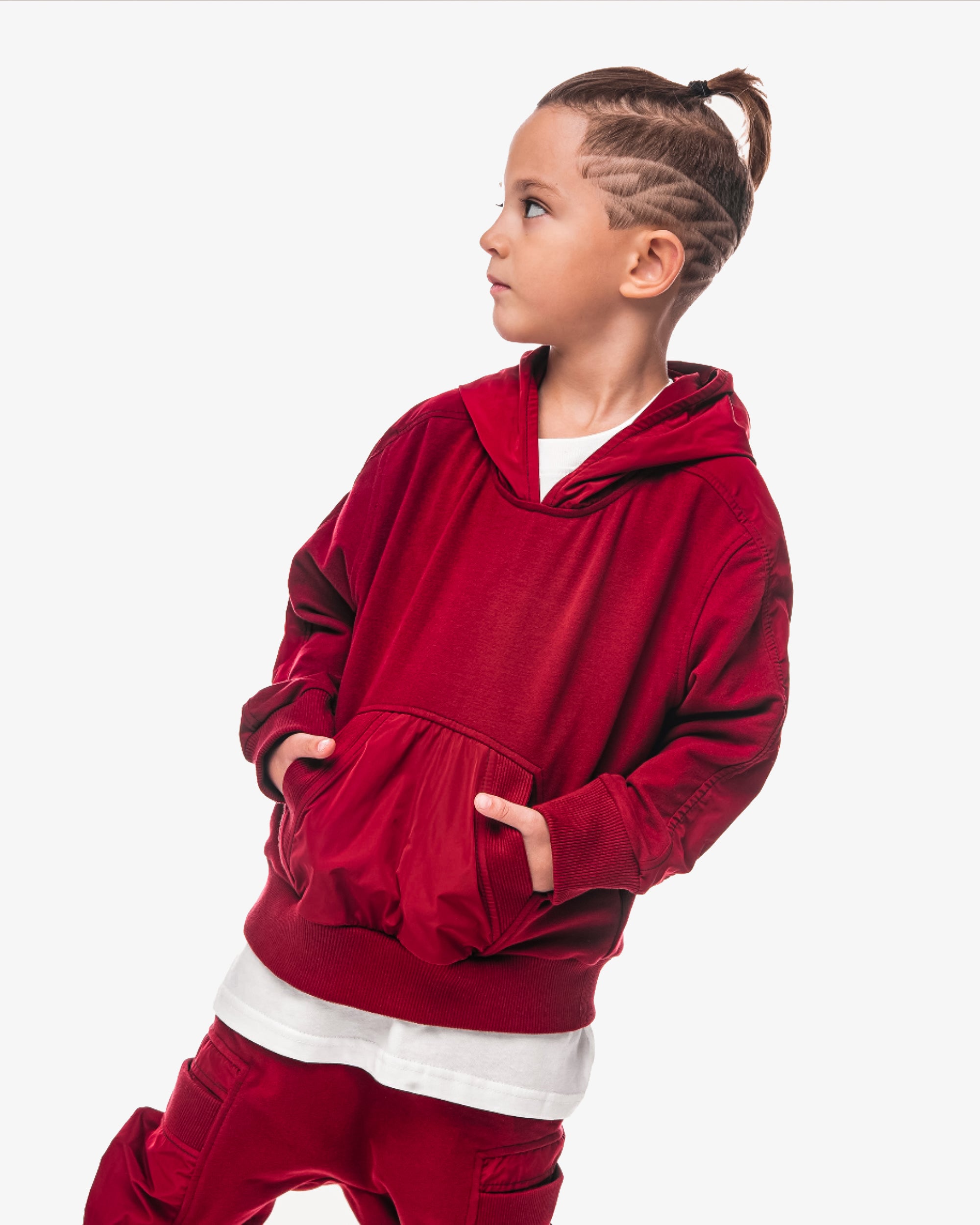 Burgundy hoodie - H32052