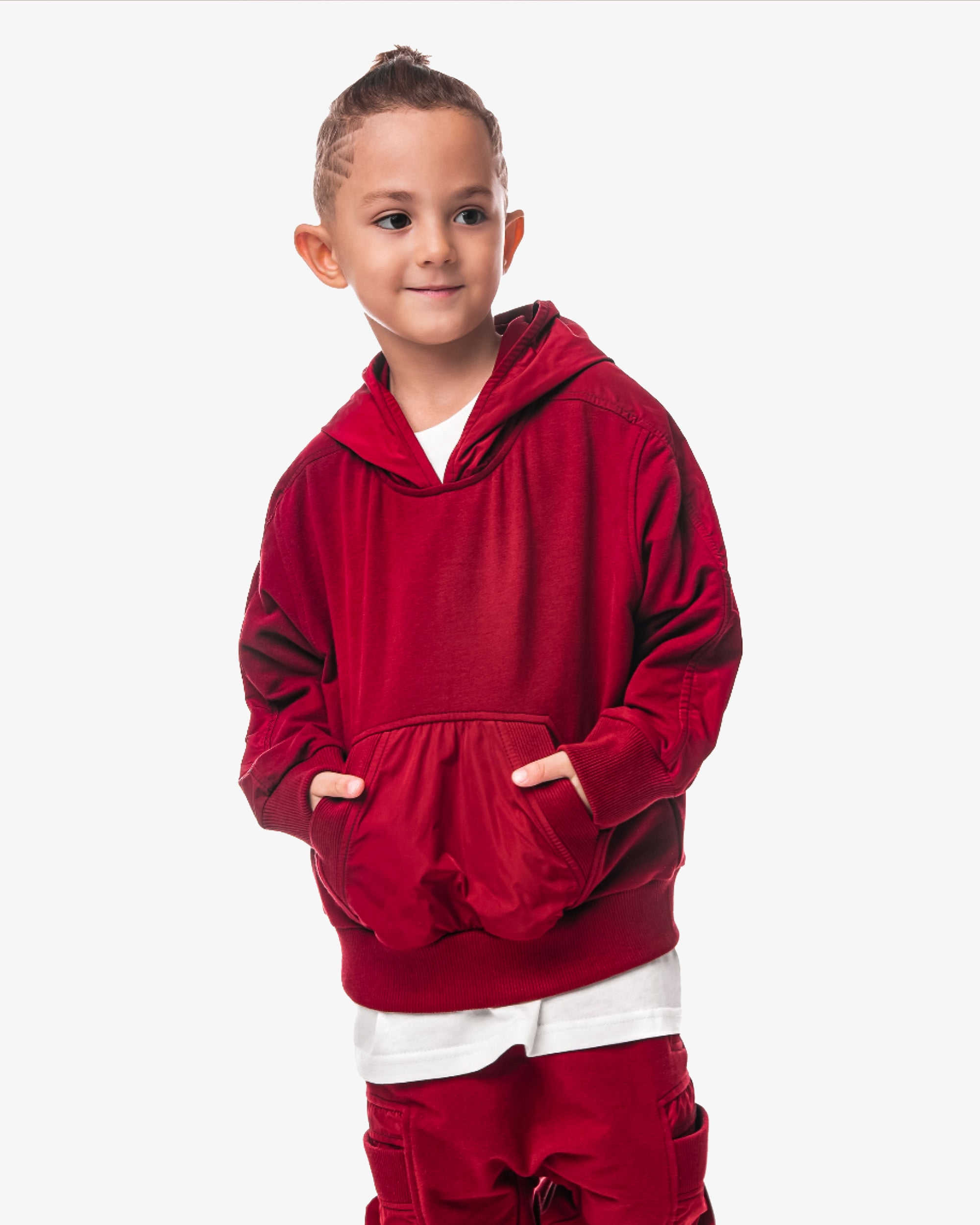 Burgundy hoodie - H32052