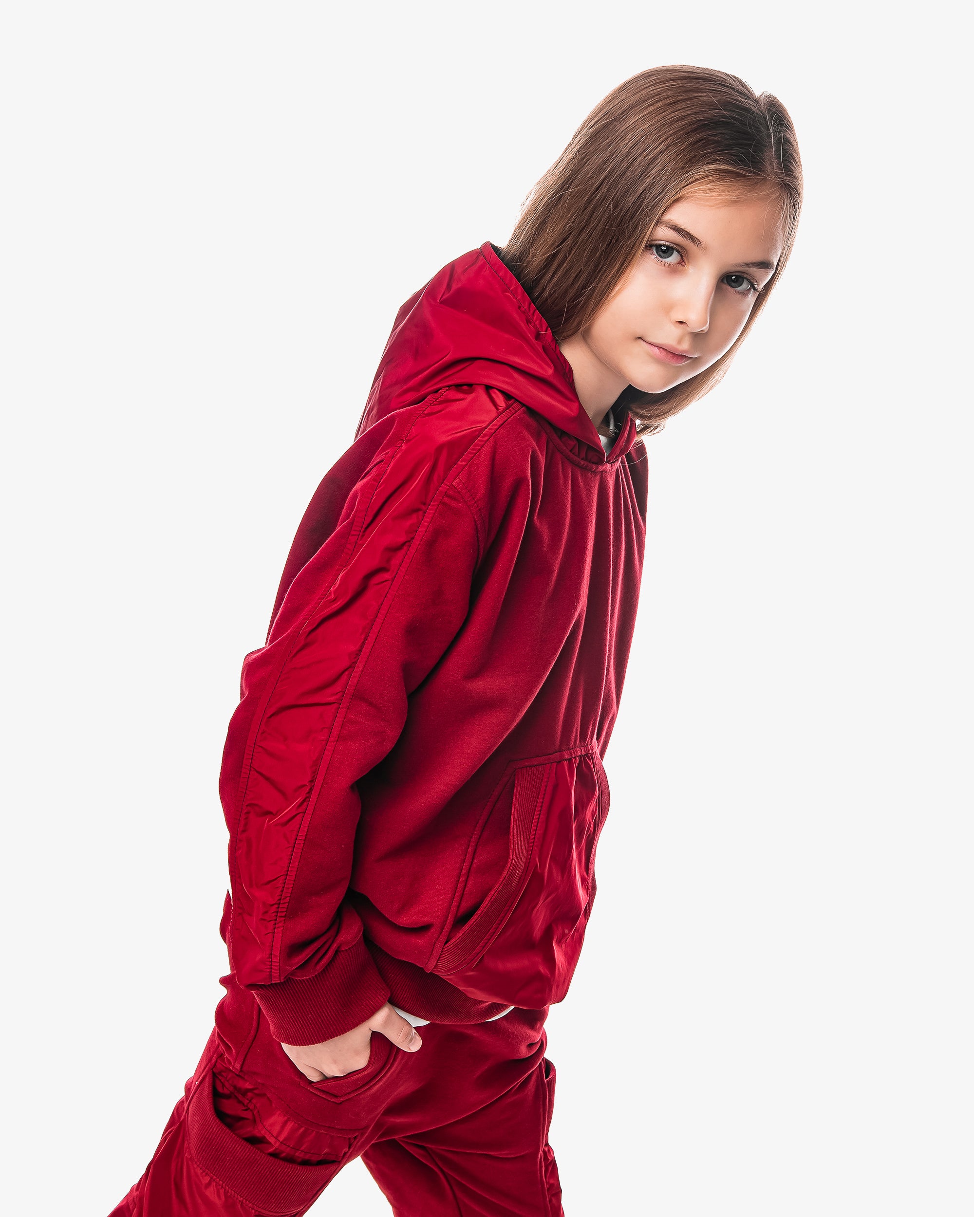 Burgundy hoodie - H32052