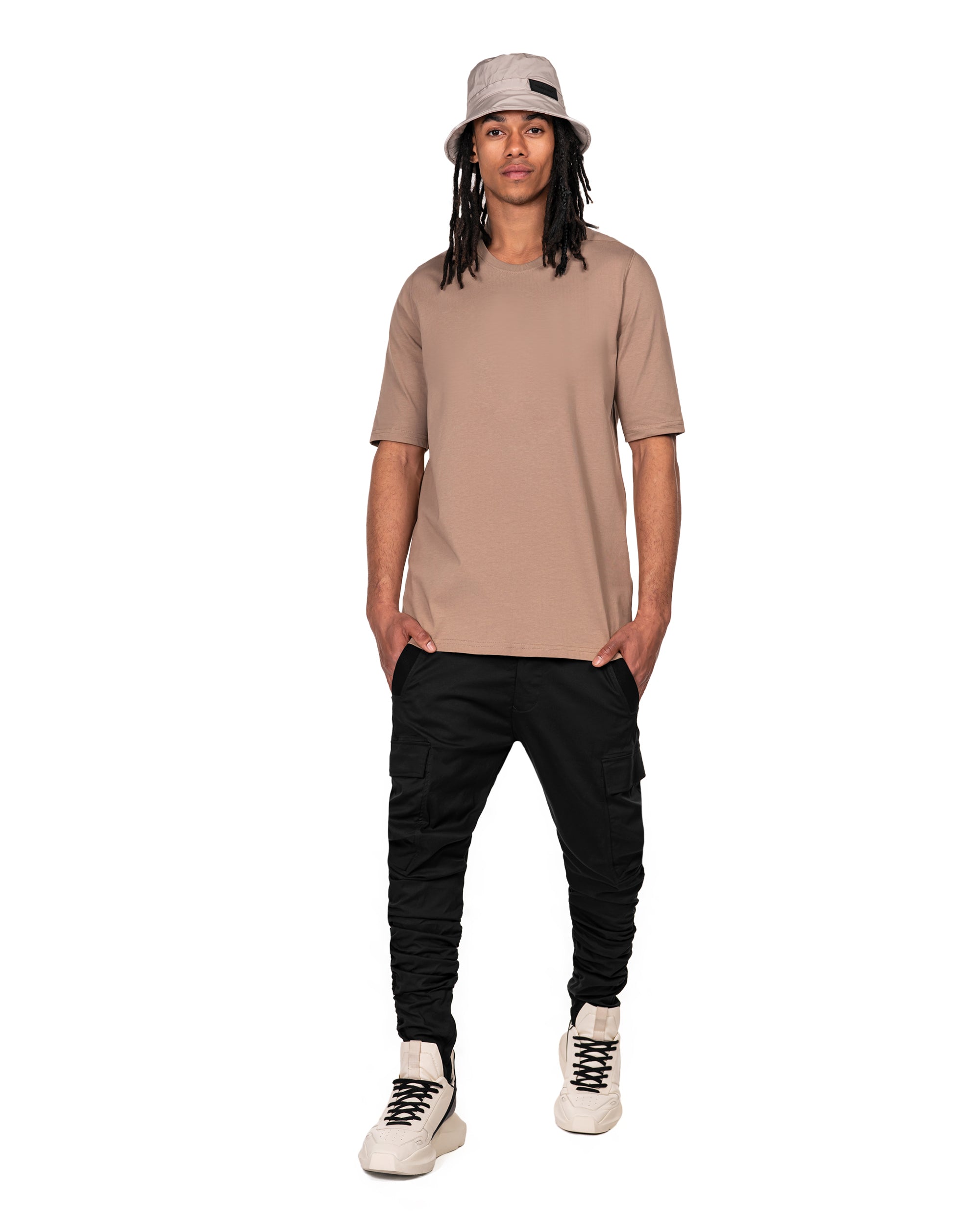 Ribbed cargo pants - P11127