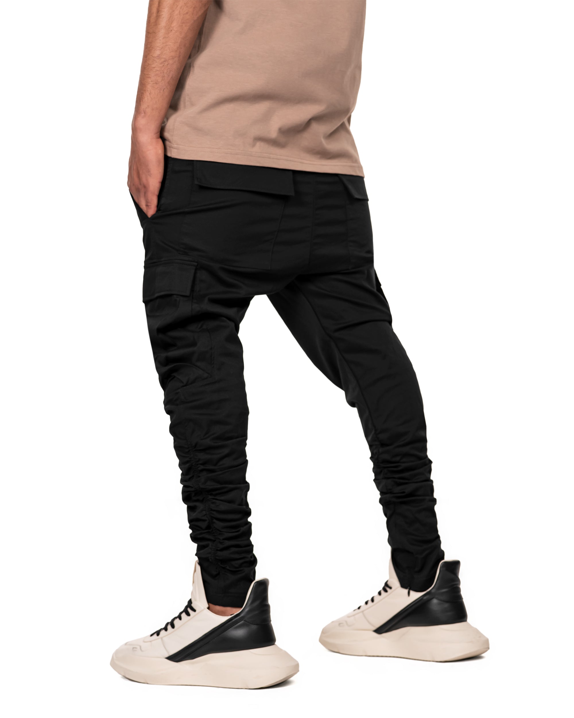 Ribbed cargo pants - P11127