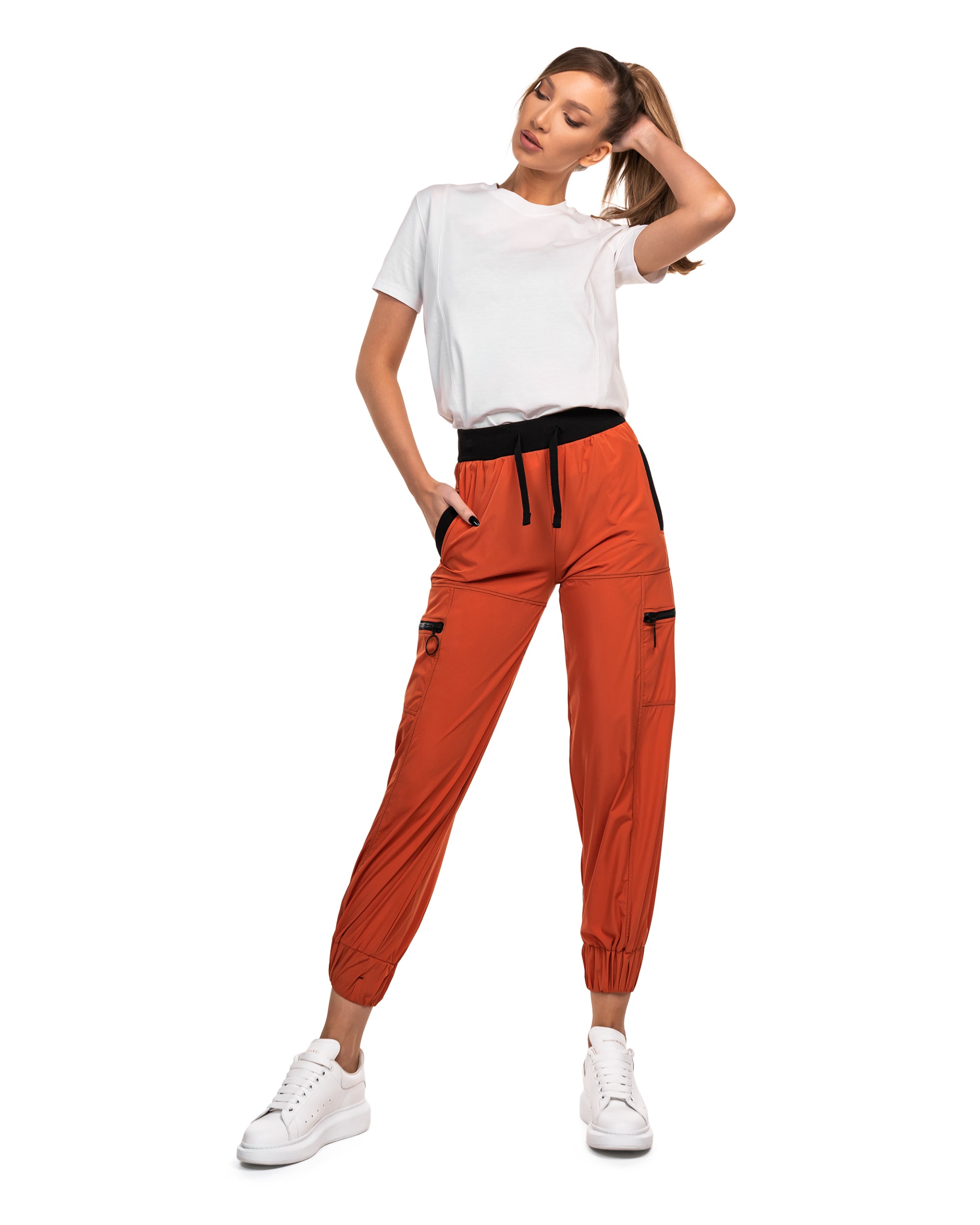 Orange jogger pants - P21813