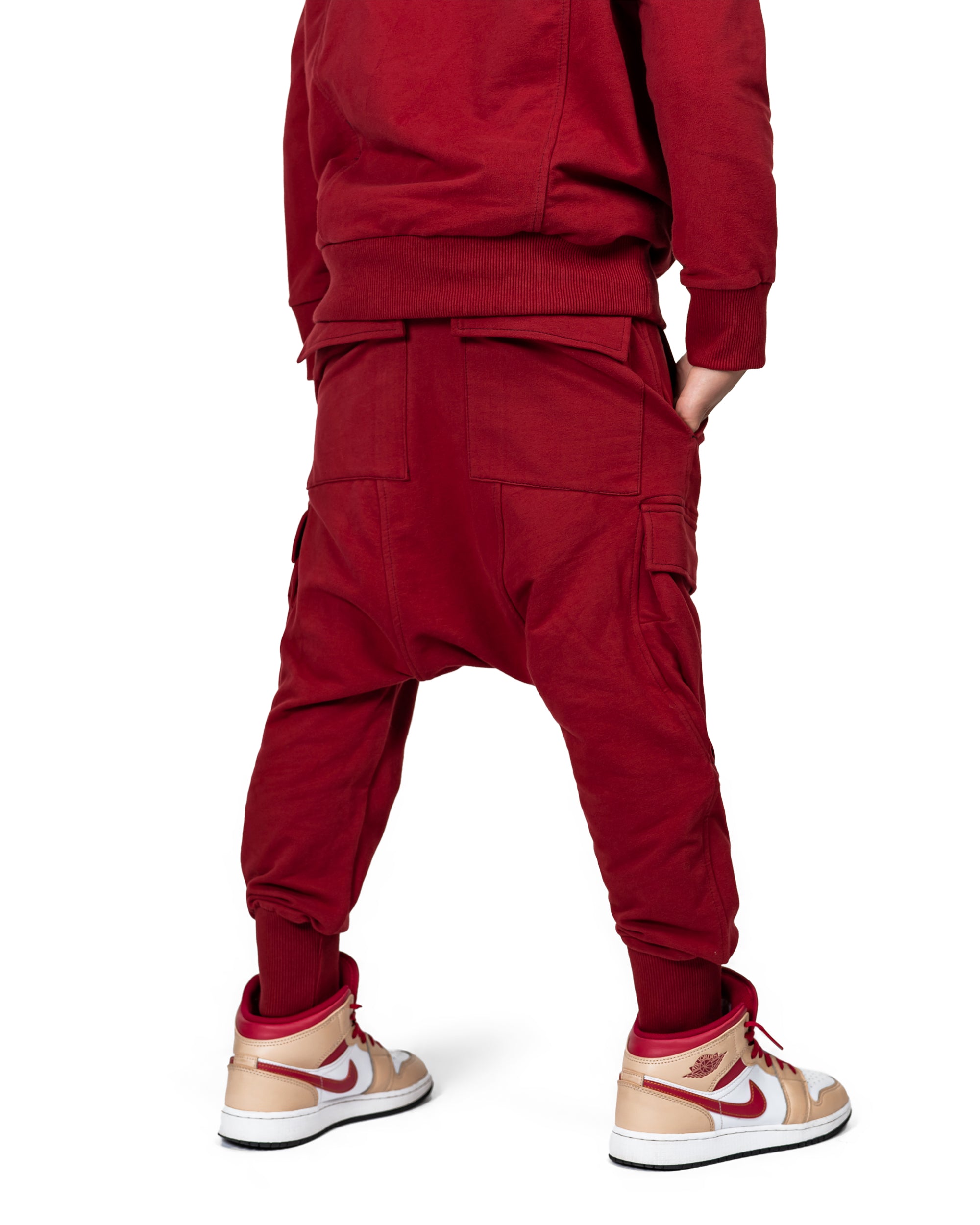 Burgundy cargo pants - P32062