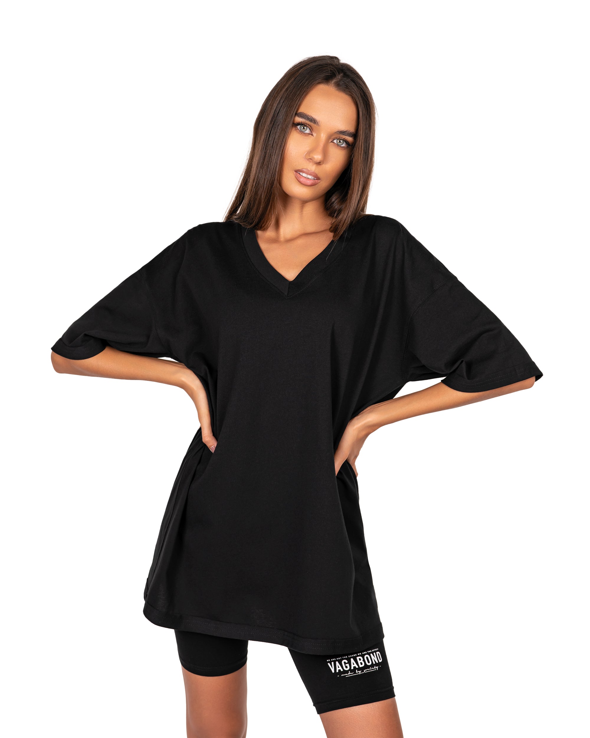 V-neck t-dress - T23673