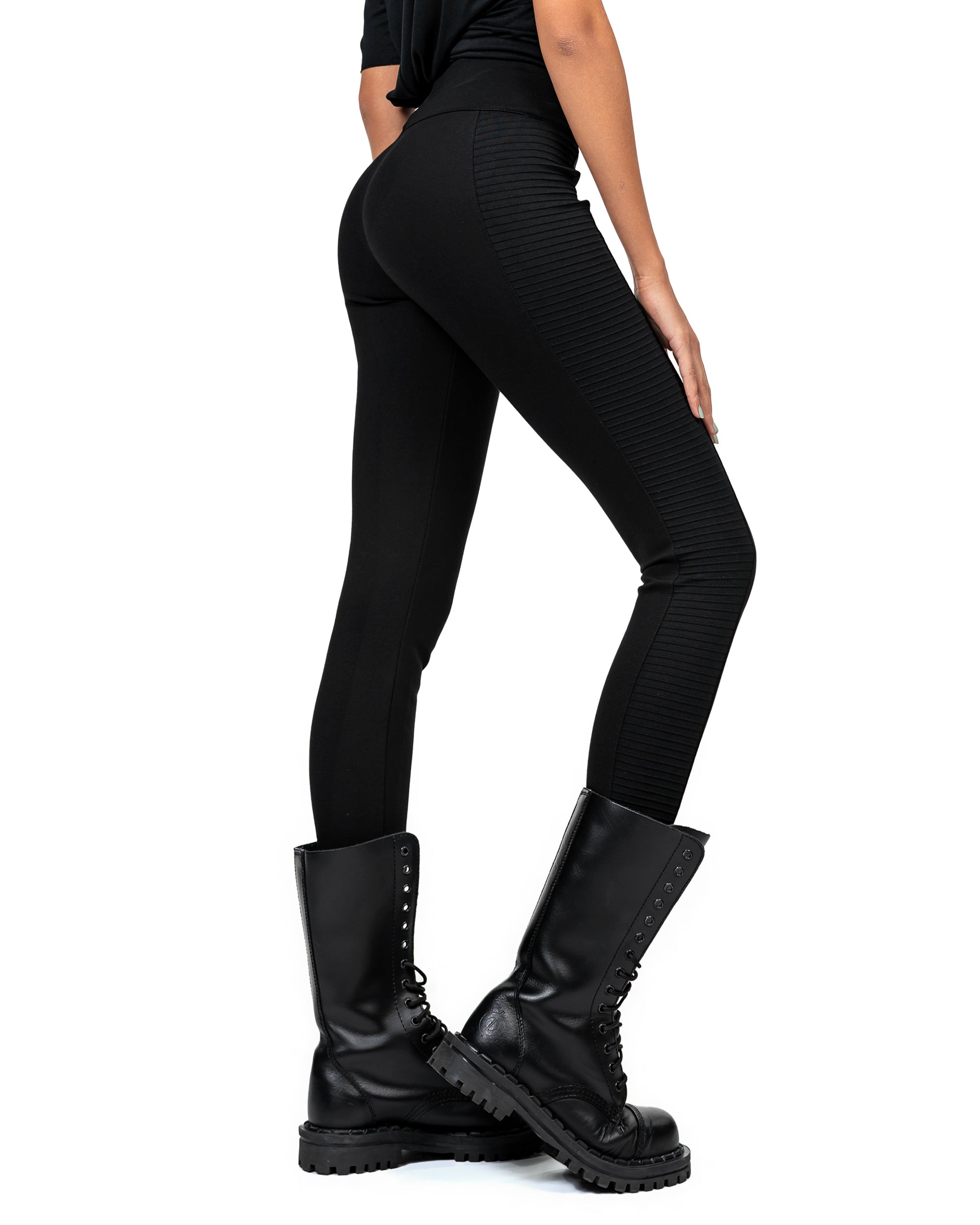 Ribbed leggings pants - P23040