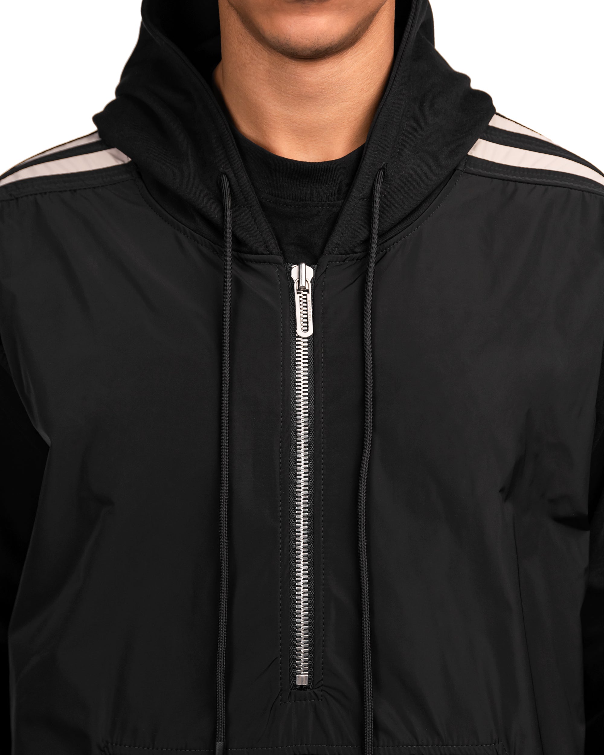 Vertical lines zip hoodie - H13013