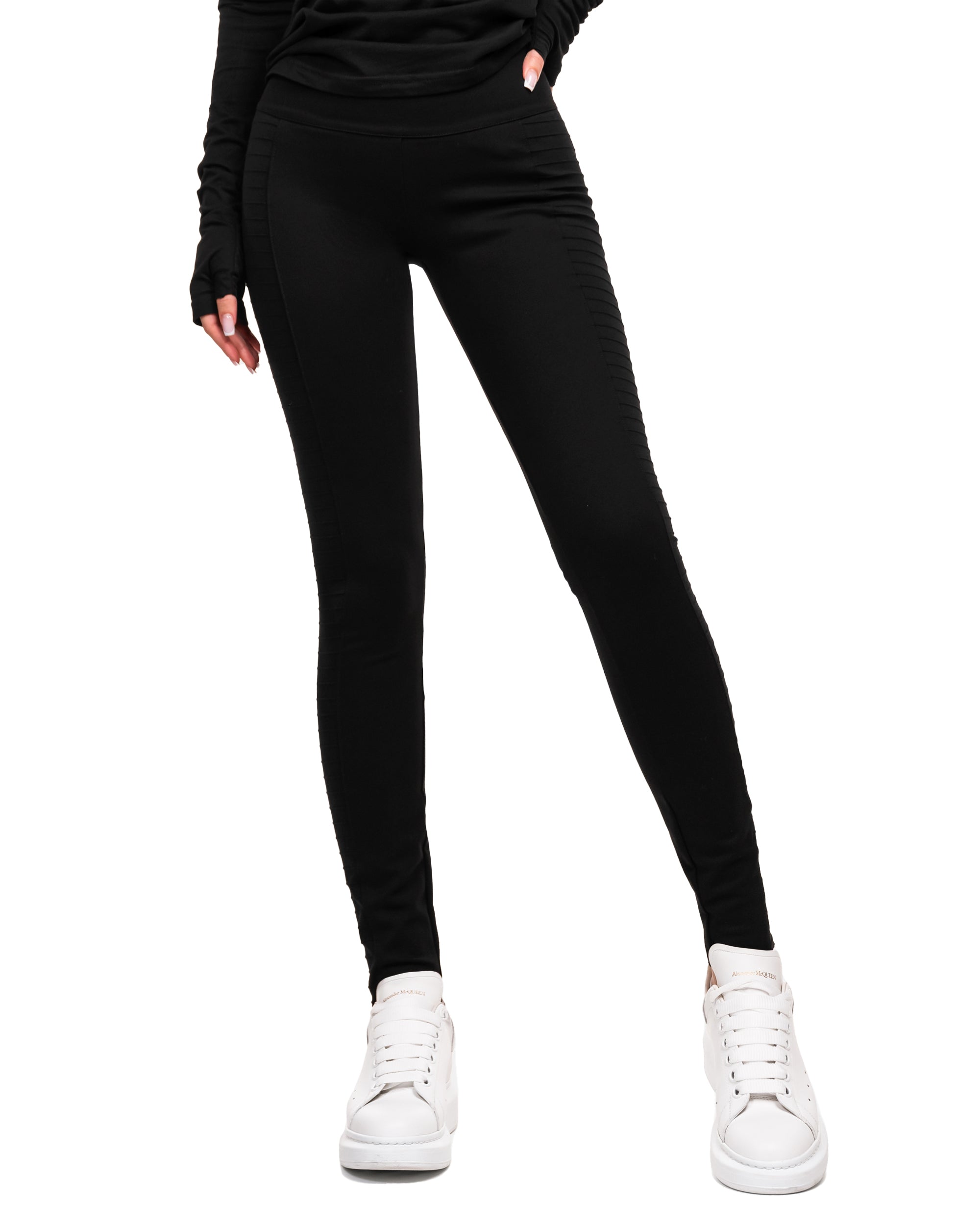 Ribbed leggings pants - P23039