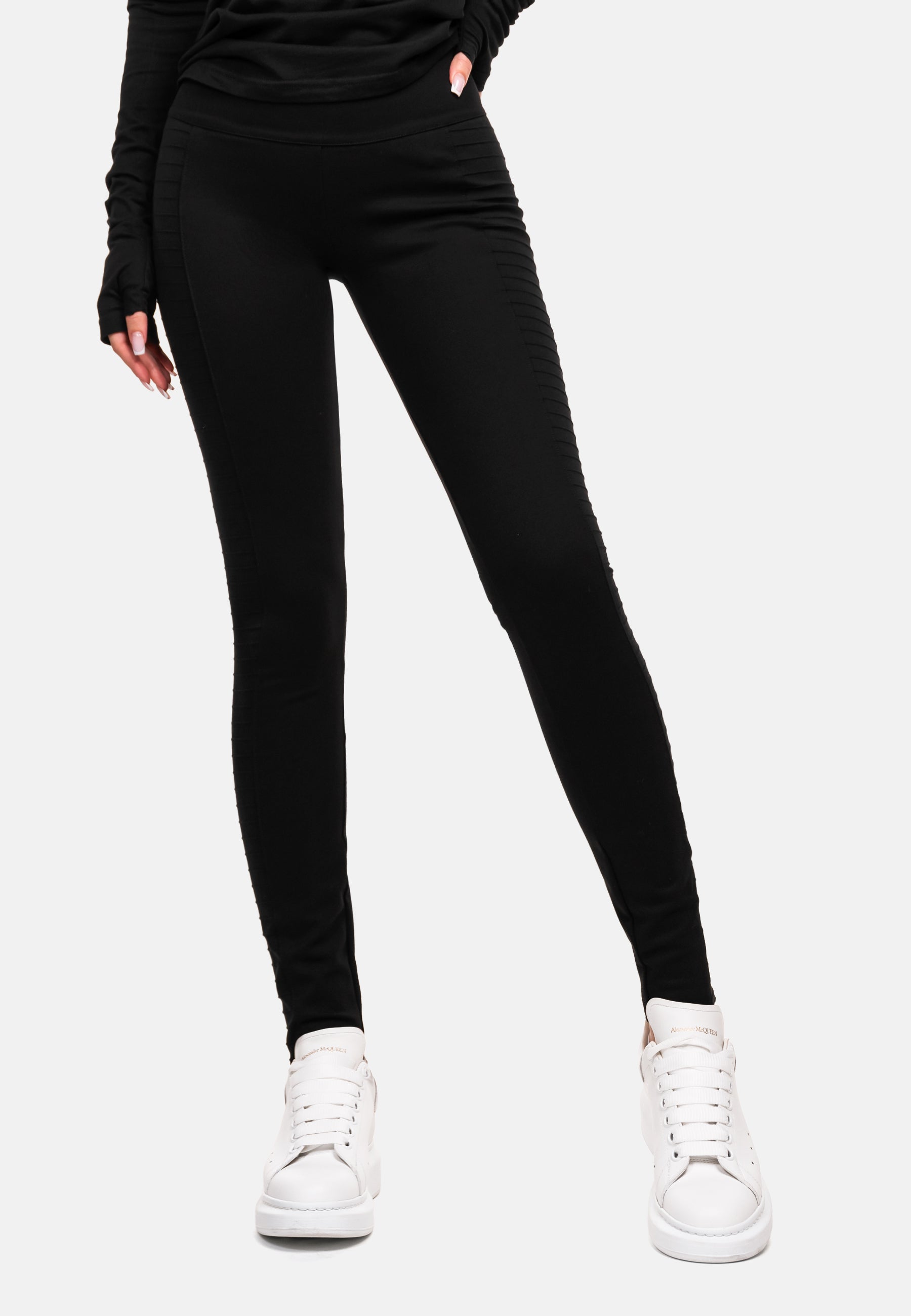 Ribbed leggings pants - P23039