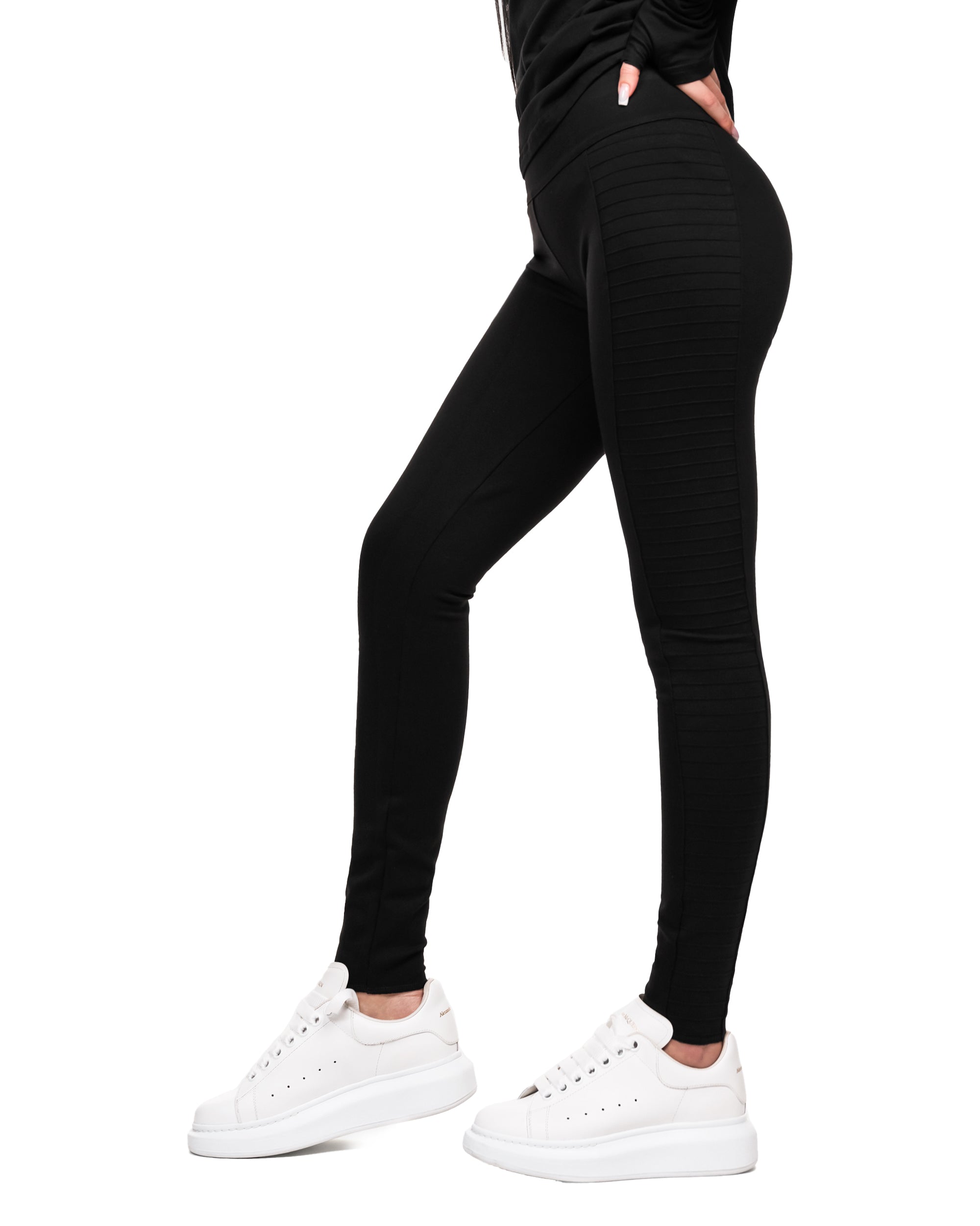 Ribbed leggings pants - P23039