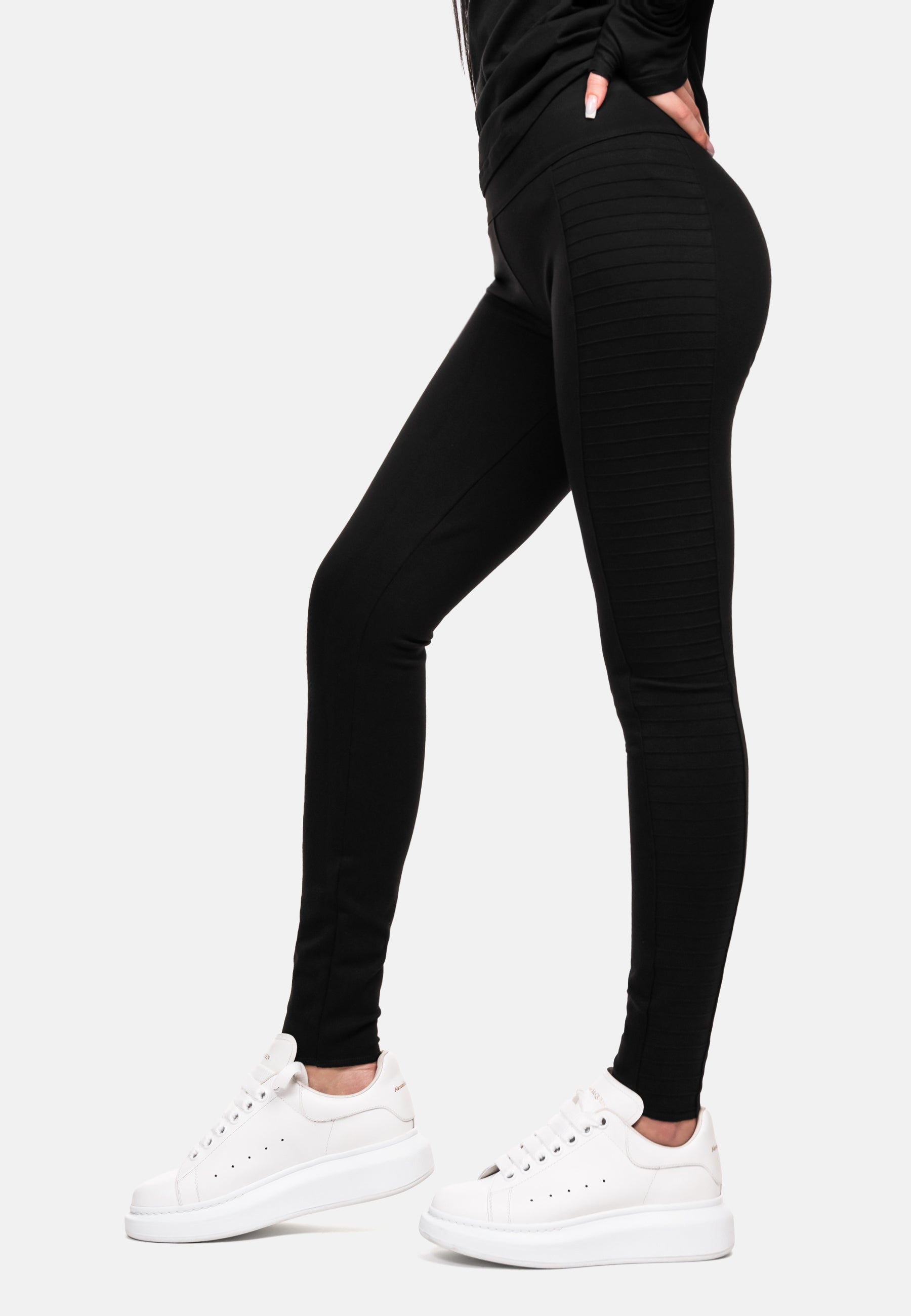 Ribbed leggings pants - P23039