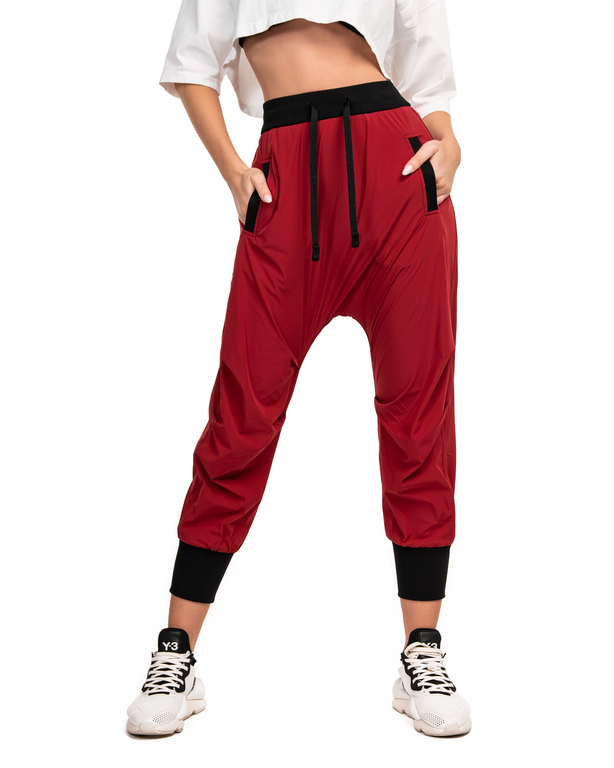 Burgundy epic jogger pants - P21820