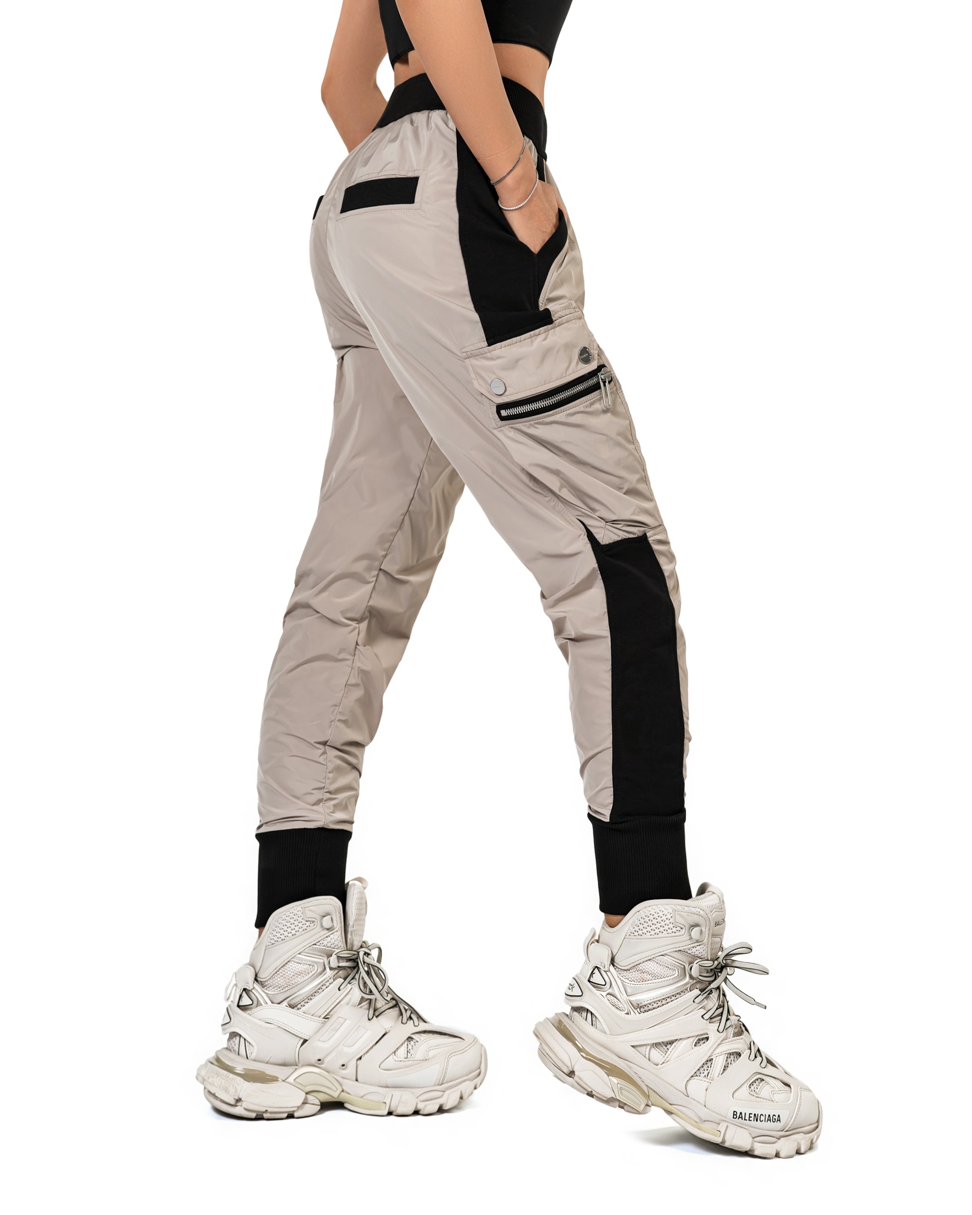 Stripe cargo pants - P24133