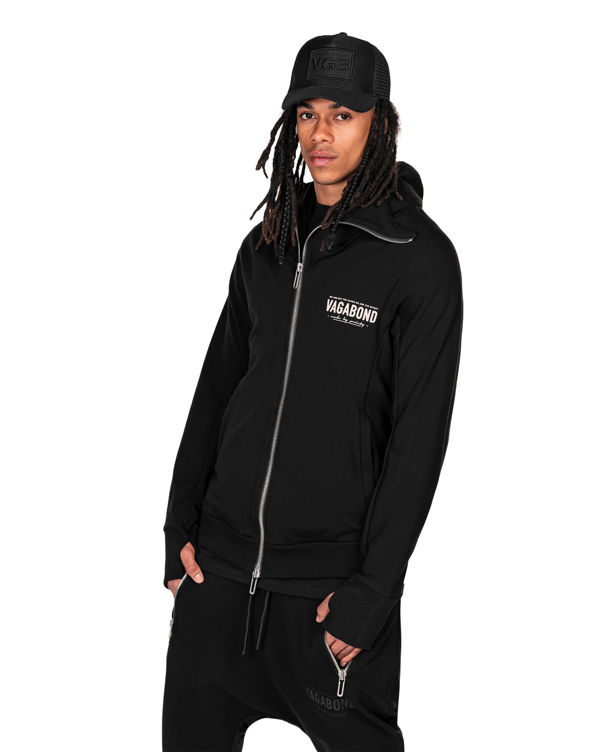 Vagabond diagonal hoodie - H12918