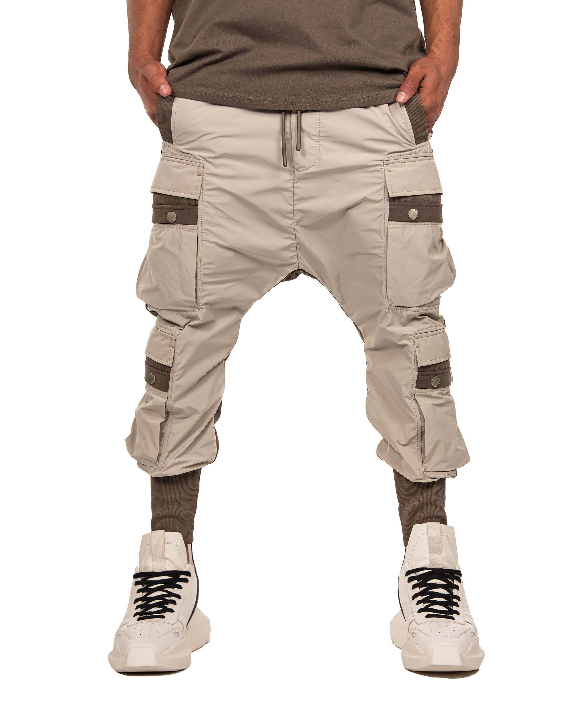 Two-tone four cargo pants - P12810