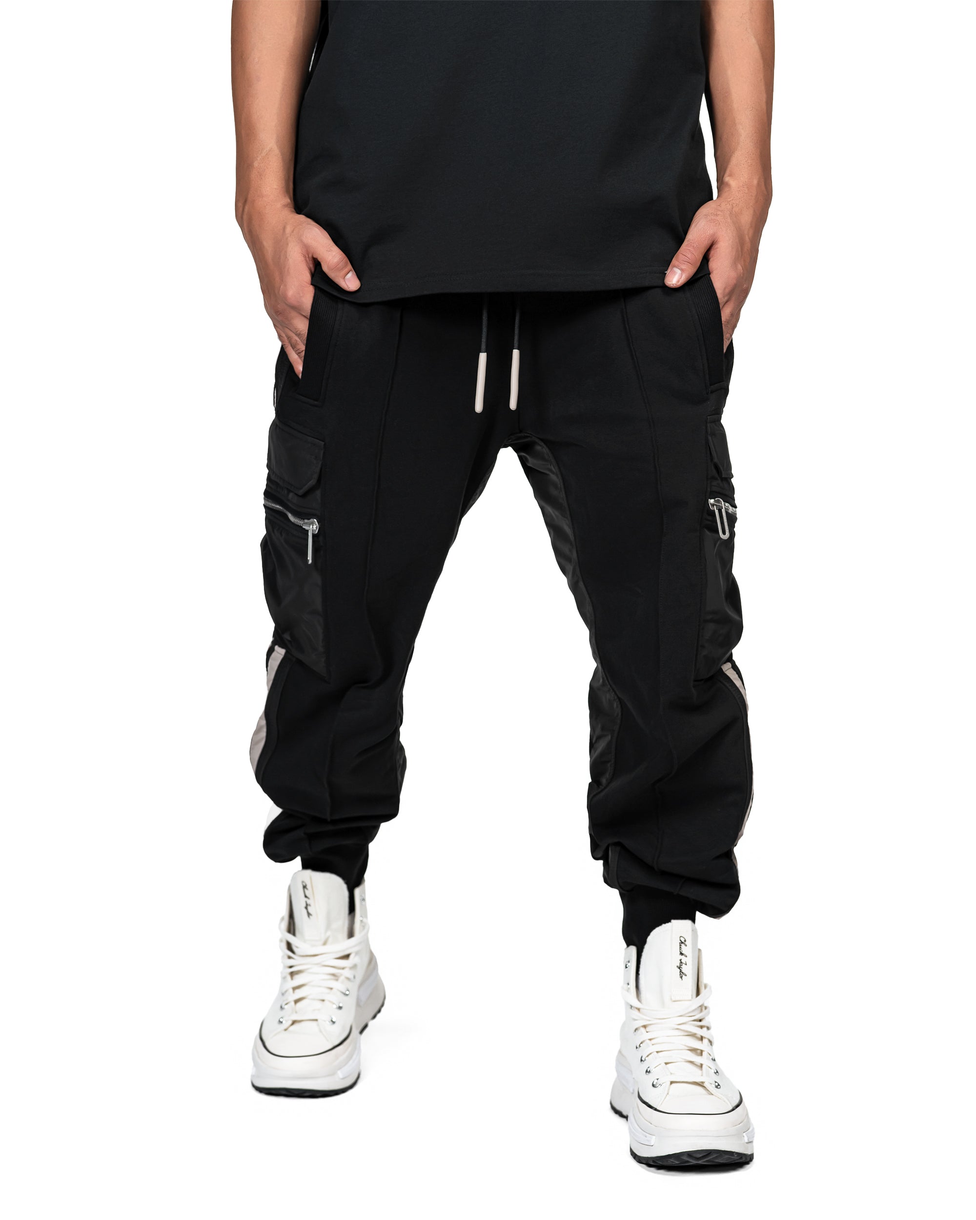 Vertical lines cargo pants - P14852