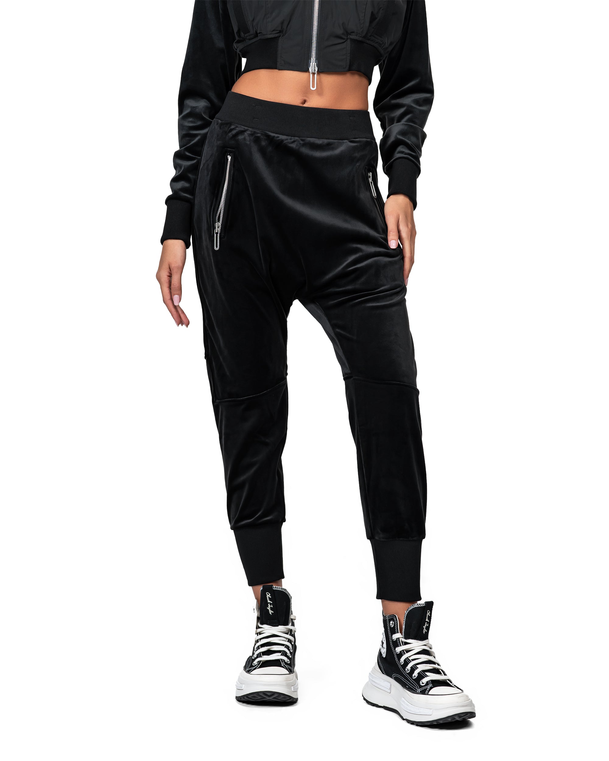 Velour jogger pants - P23193